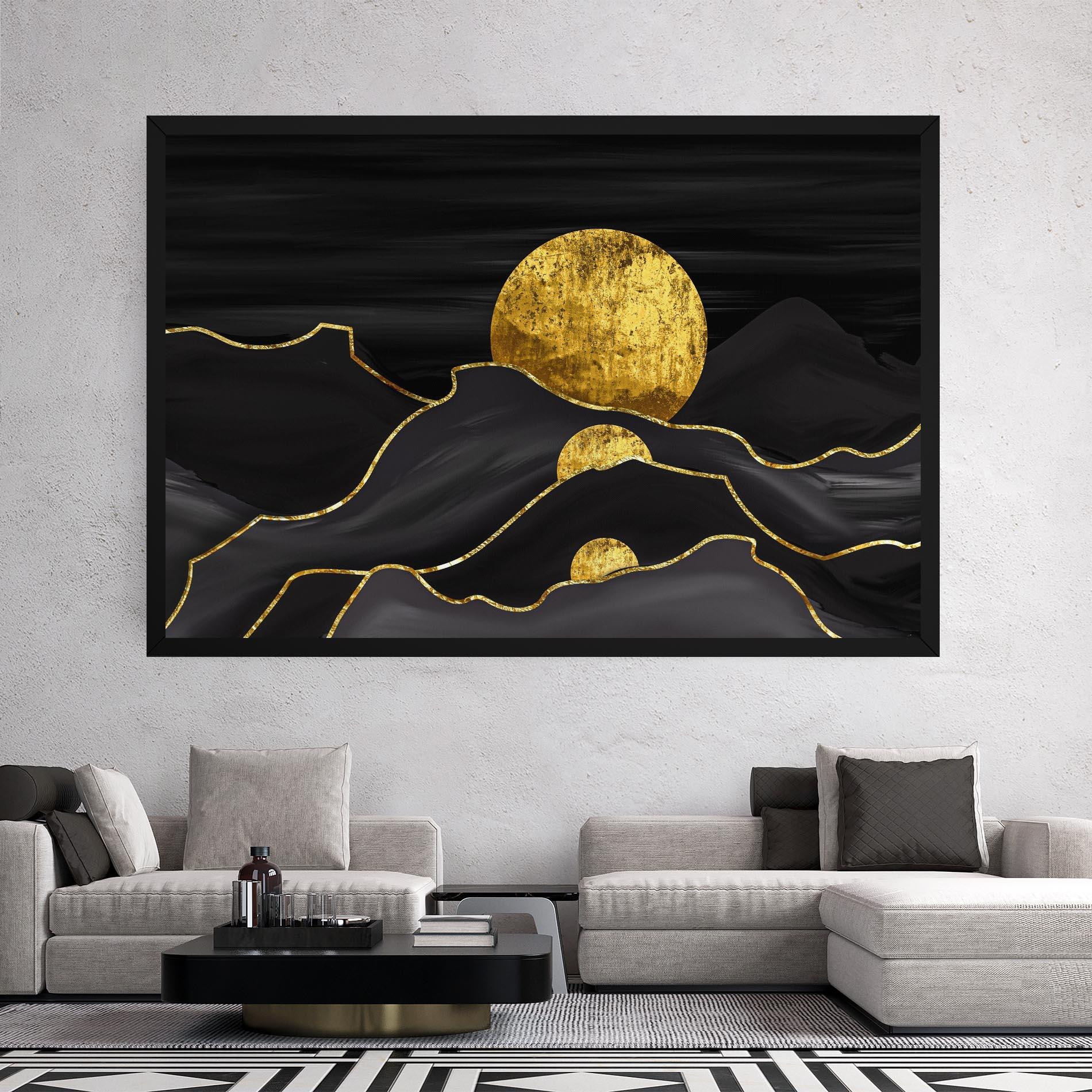 Leinwandbild Black Moutains mockup 2