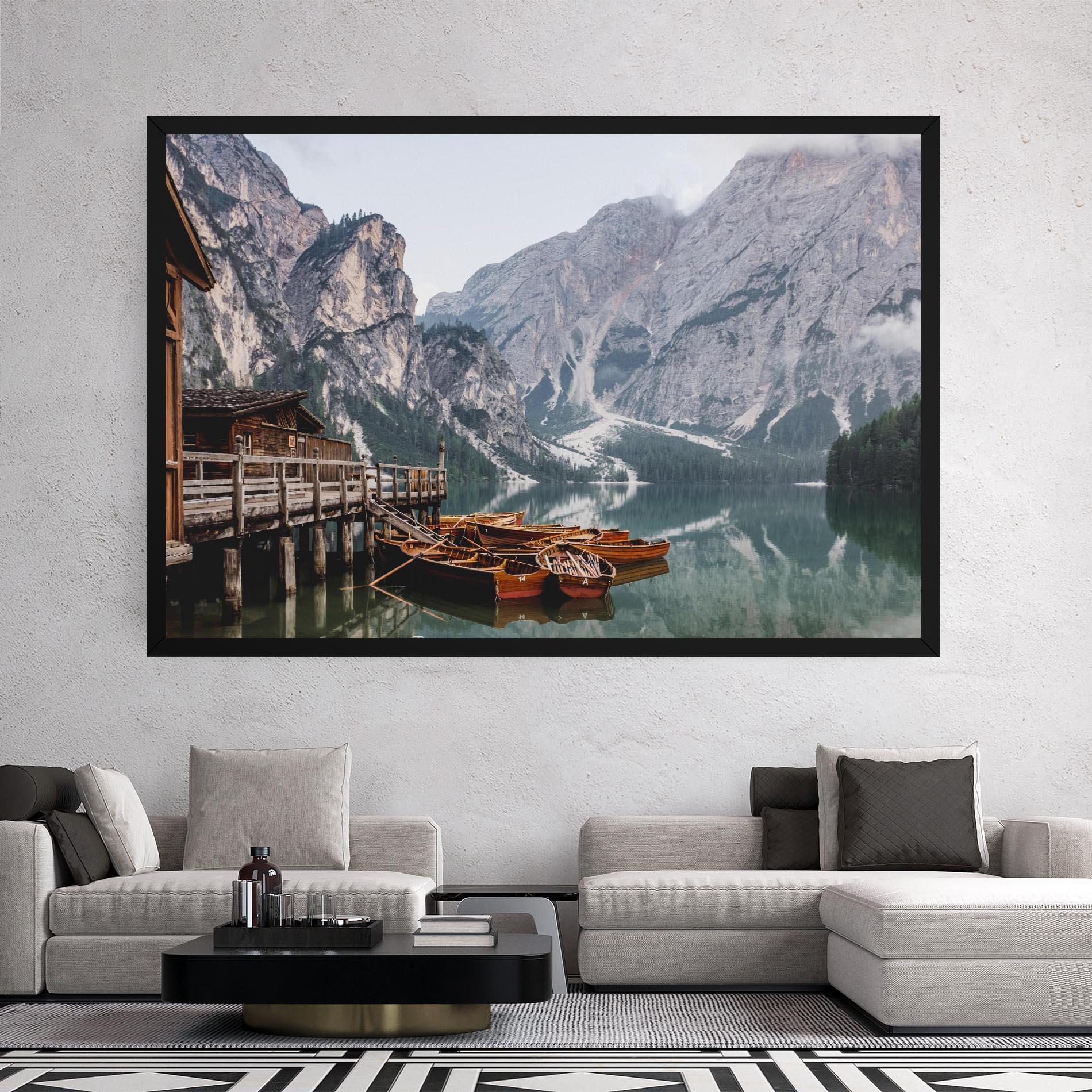 Leinwandbild Cabin Lake mockup 2