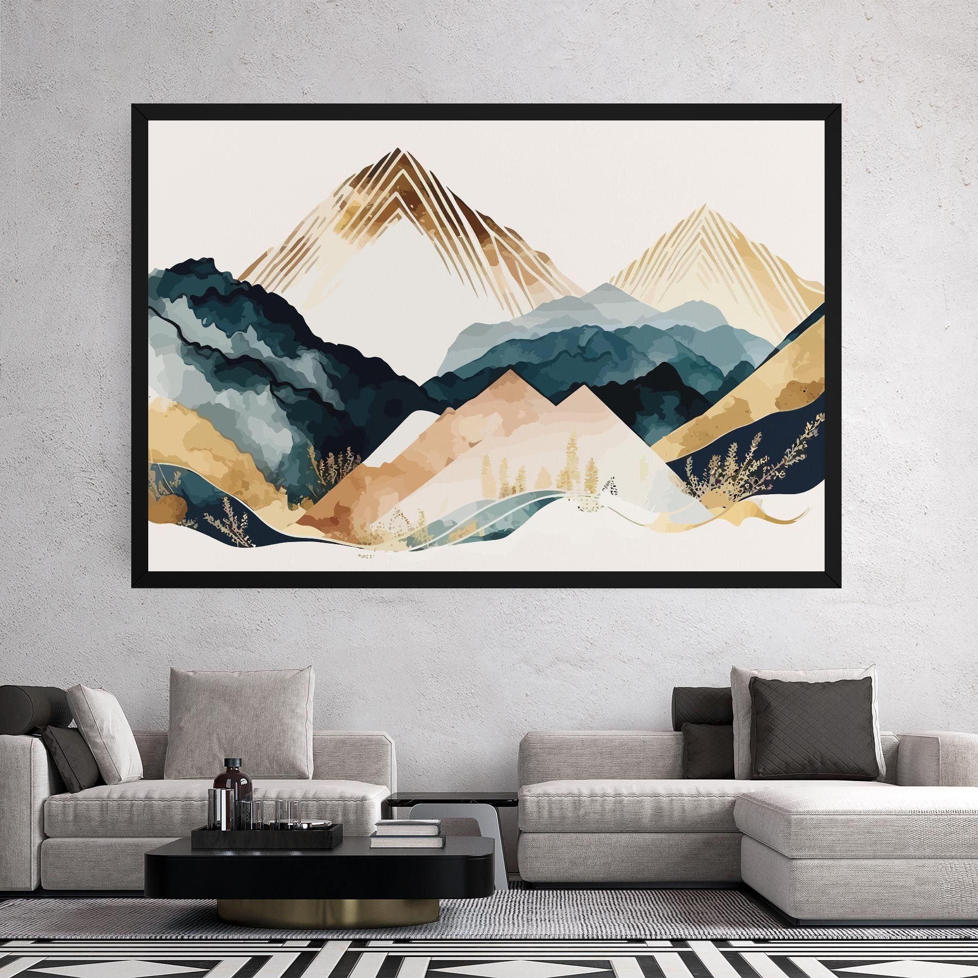 Gold Green Mountain mockup 2