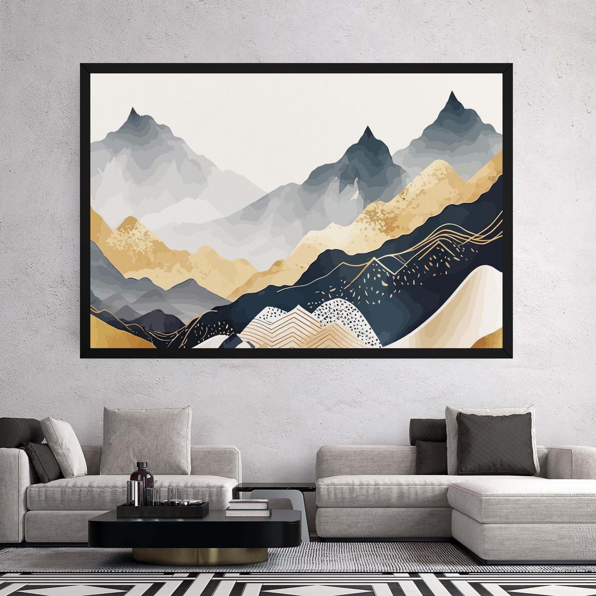 Gold Grey Mountain mockup 2