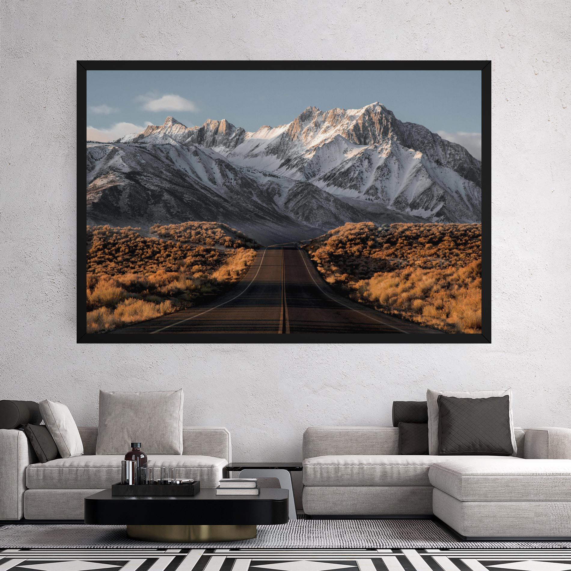 Leinwandbild Nice Mountain Road mockup 2