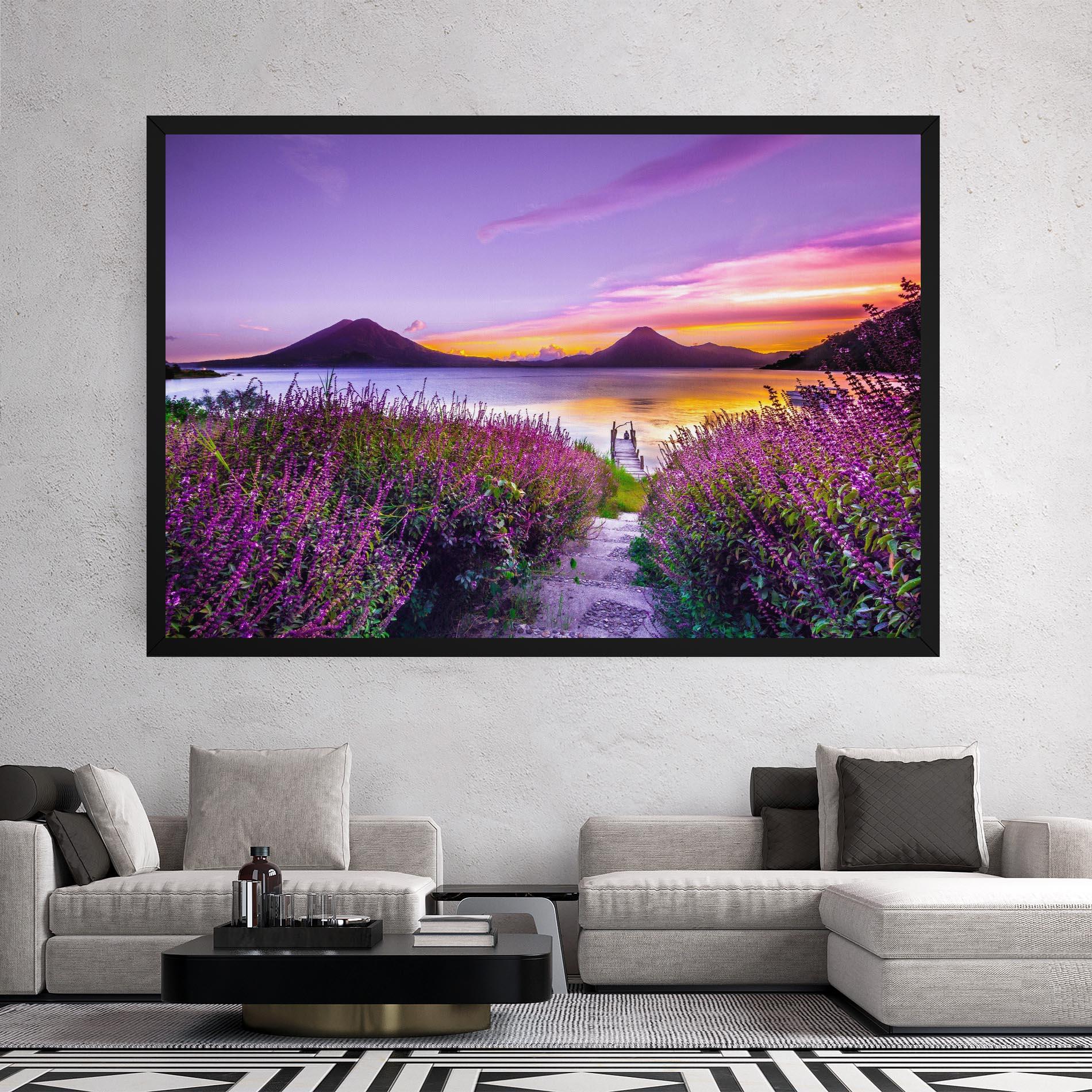 Leinwandbild Purple Lake mockup 2