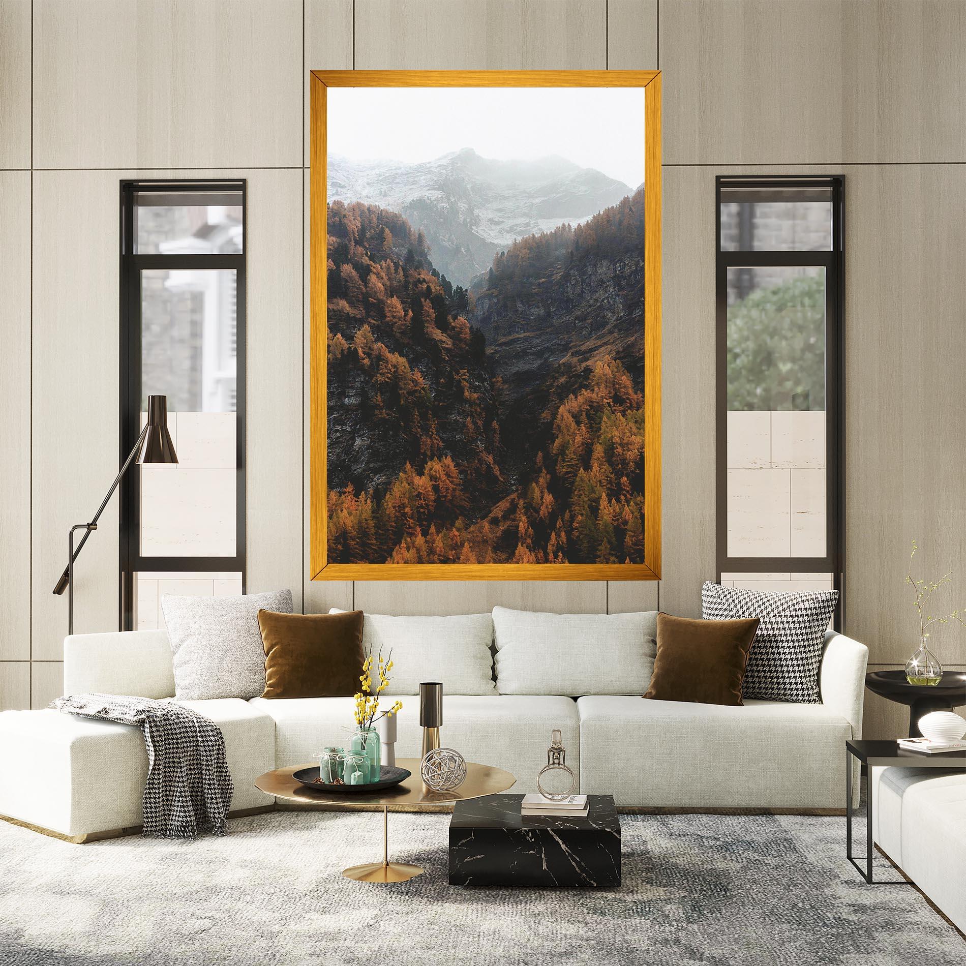 Leinwandbild Autumn Mountain mockup 2