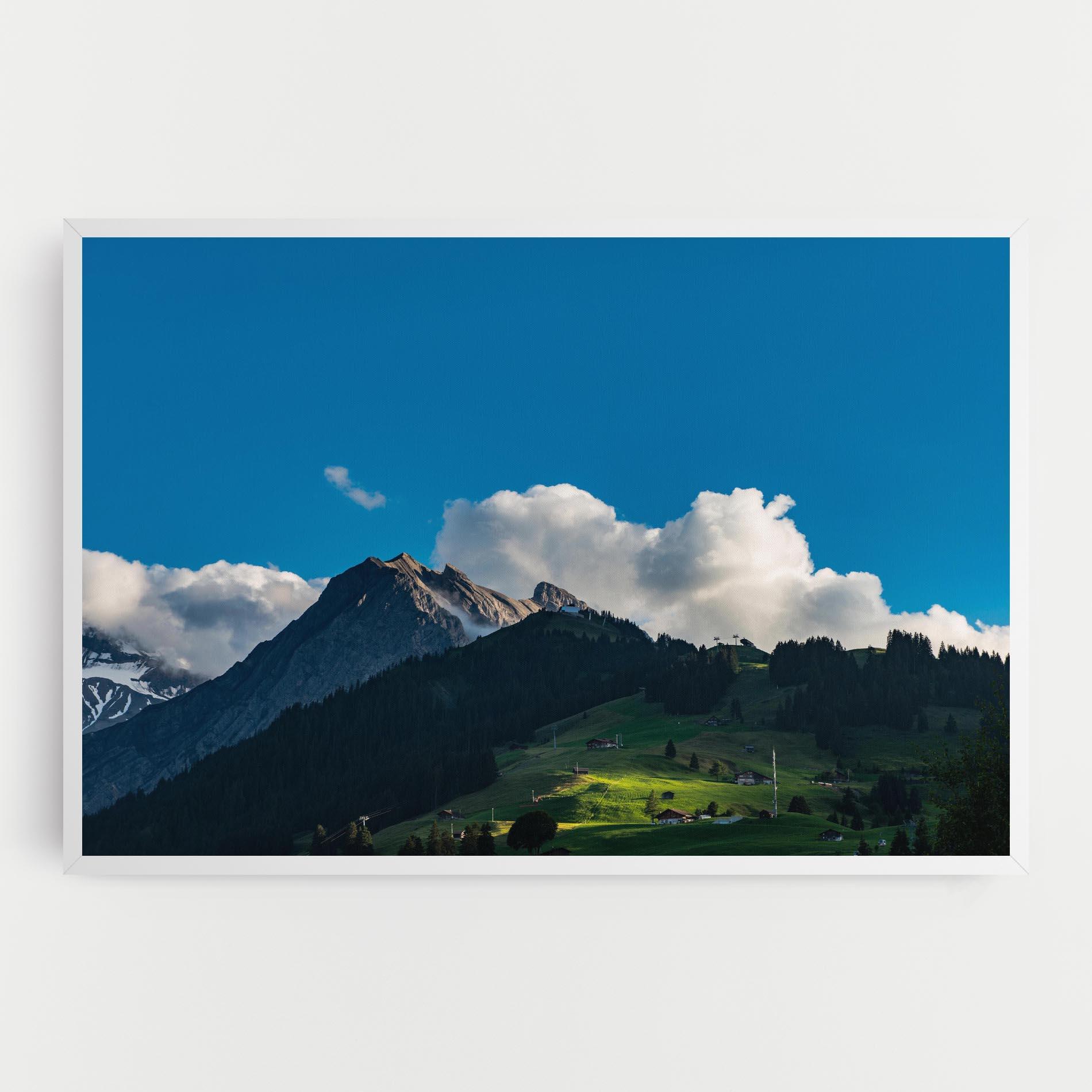 Leinwandbild Beautiful Mountain Cloud View mockup 0