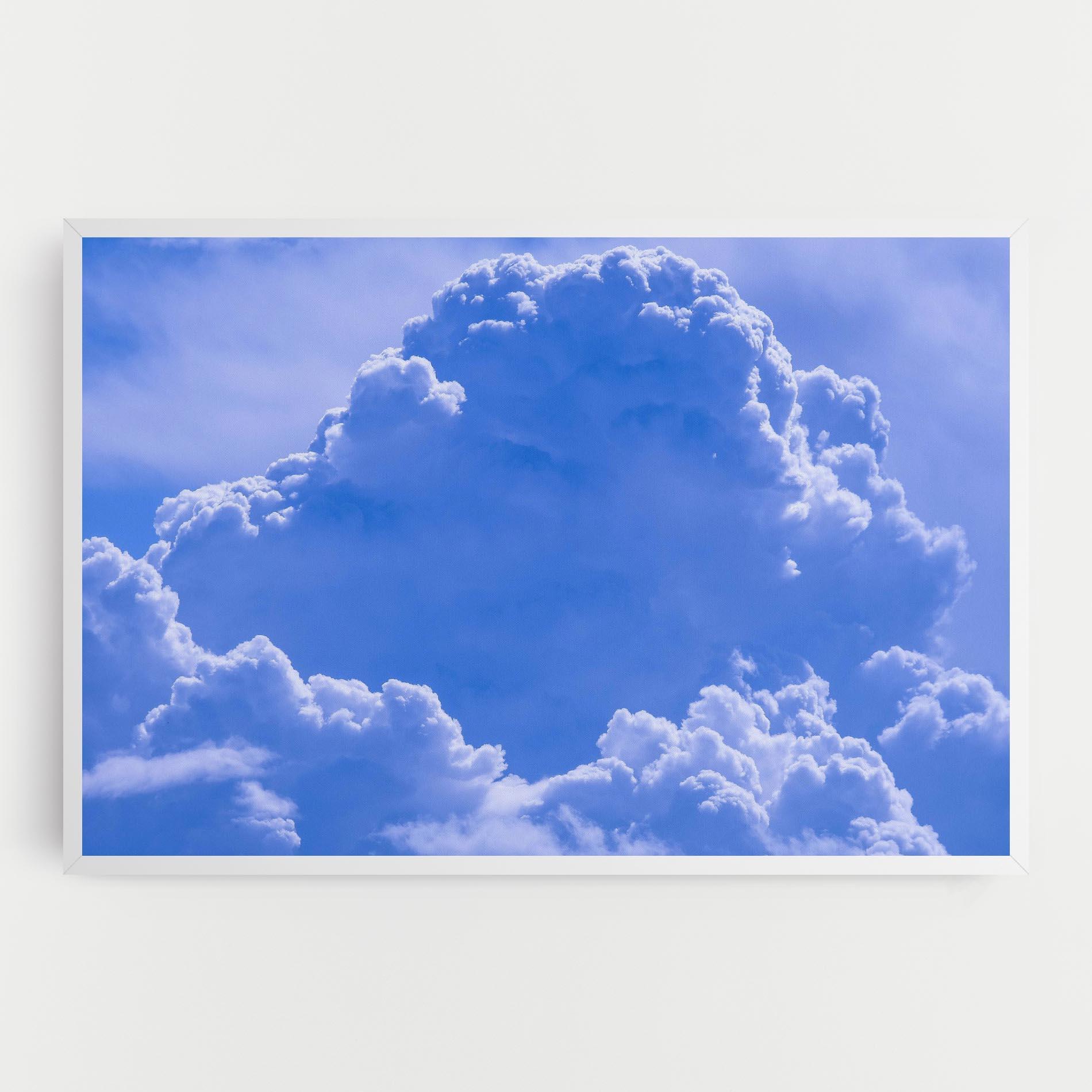 Leinwandbild Big Blue Cloud mockup 0