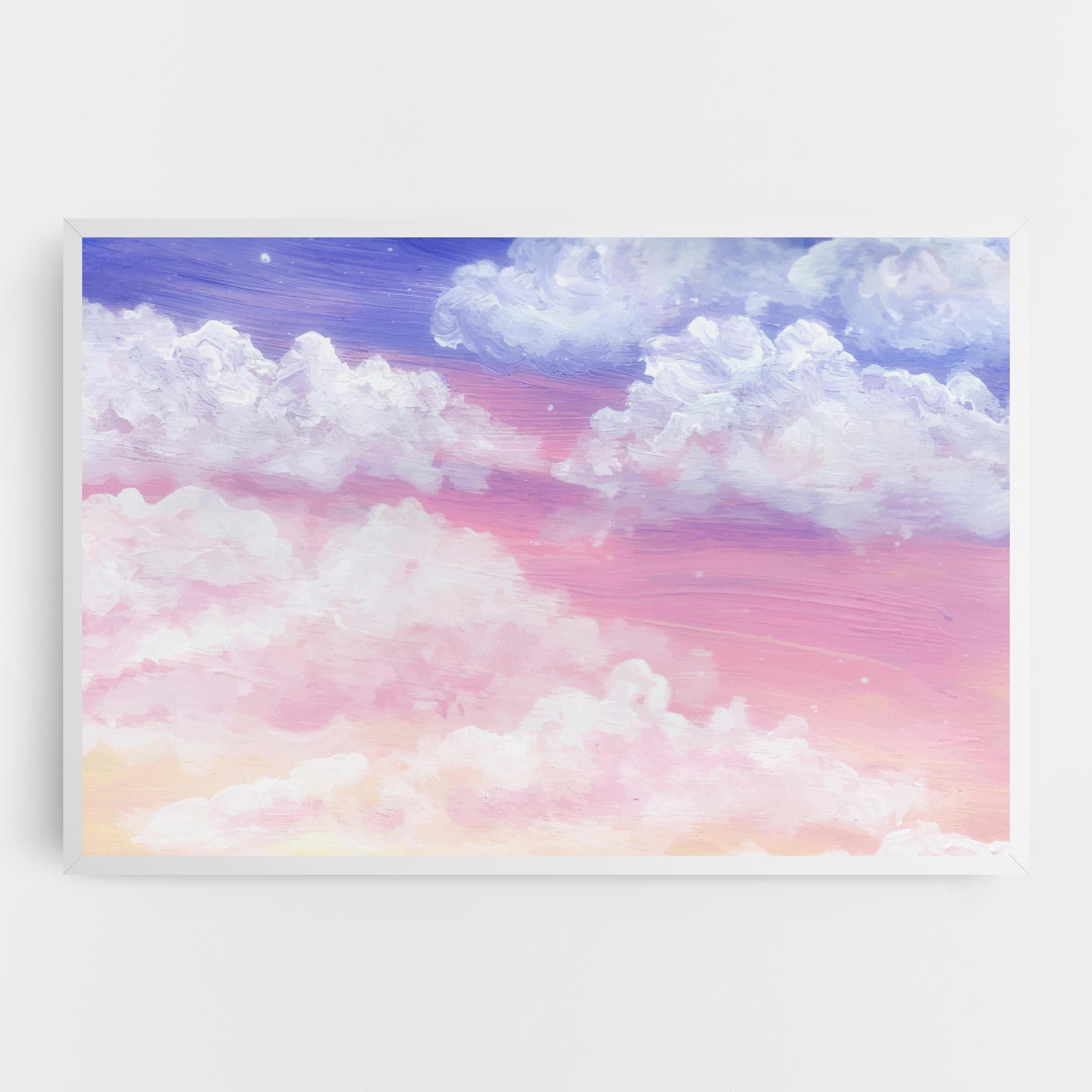 Leinwandbild Cloud Paint Texture mockup 0