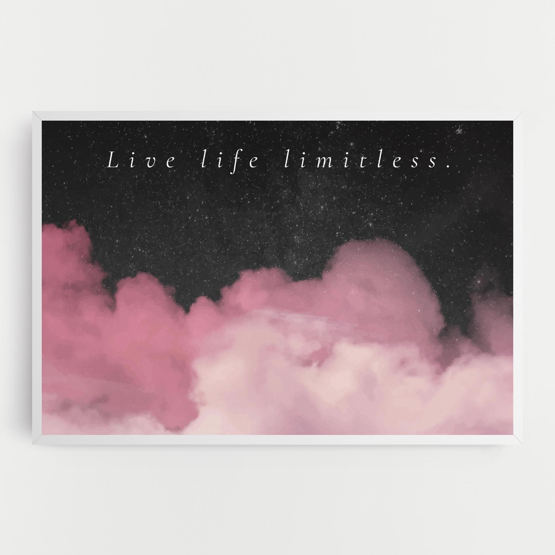 Clouds Text Pink mockup 0