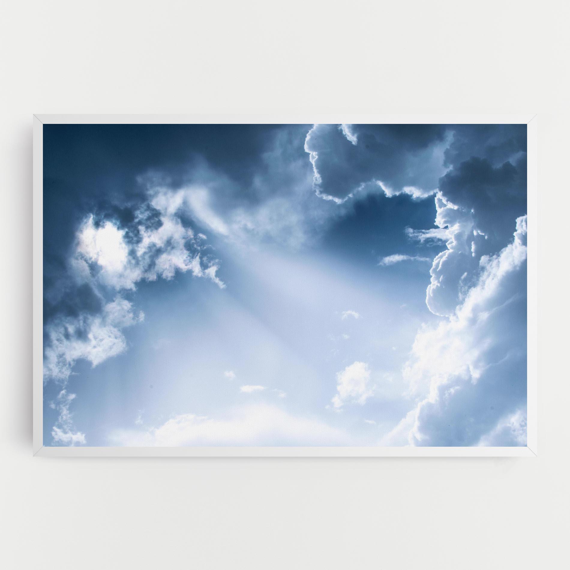 Leinwandbild Dark Blue Sky mockup 0