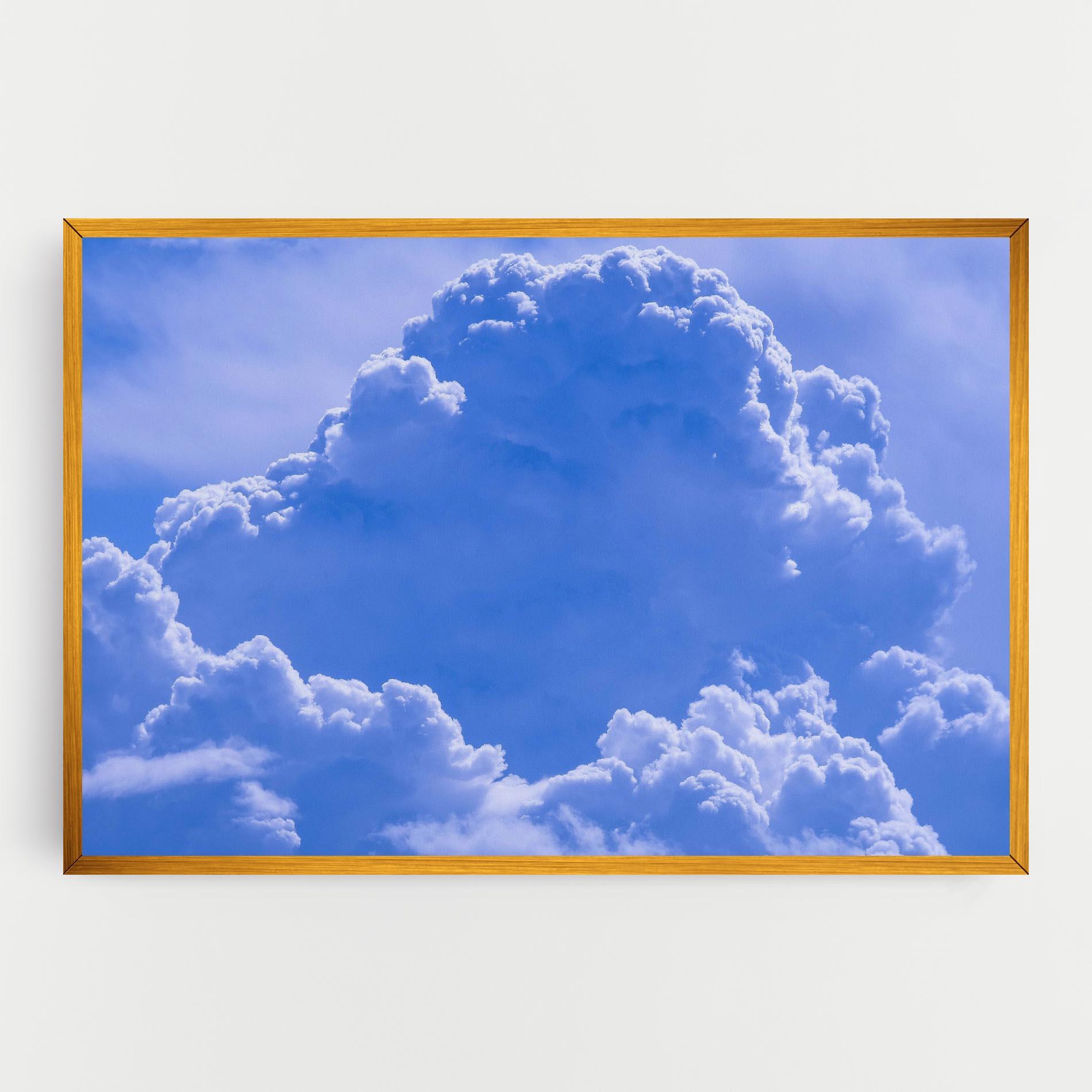Leinwandbild Big Blue Cloud mockup 0