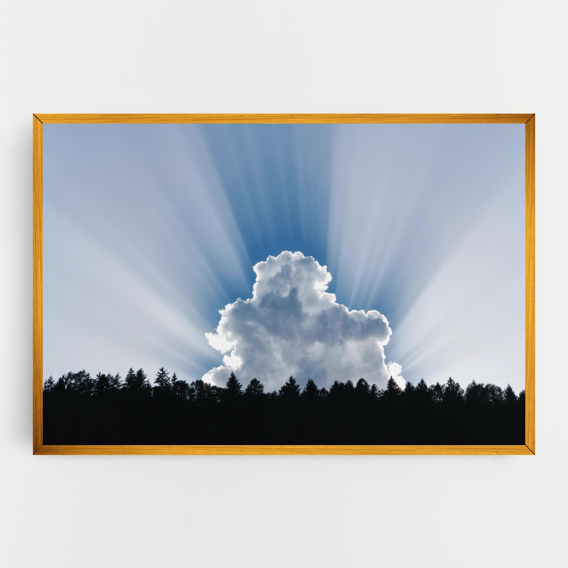 Leinwandbild Big White Cloud Light mockup 0