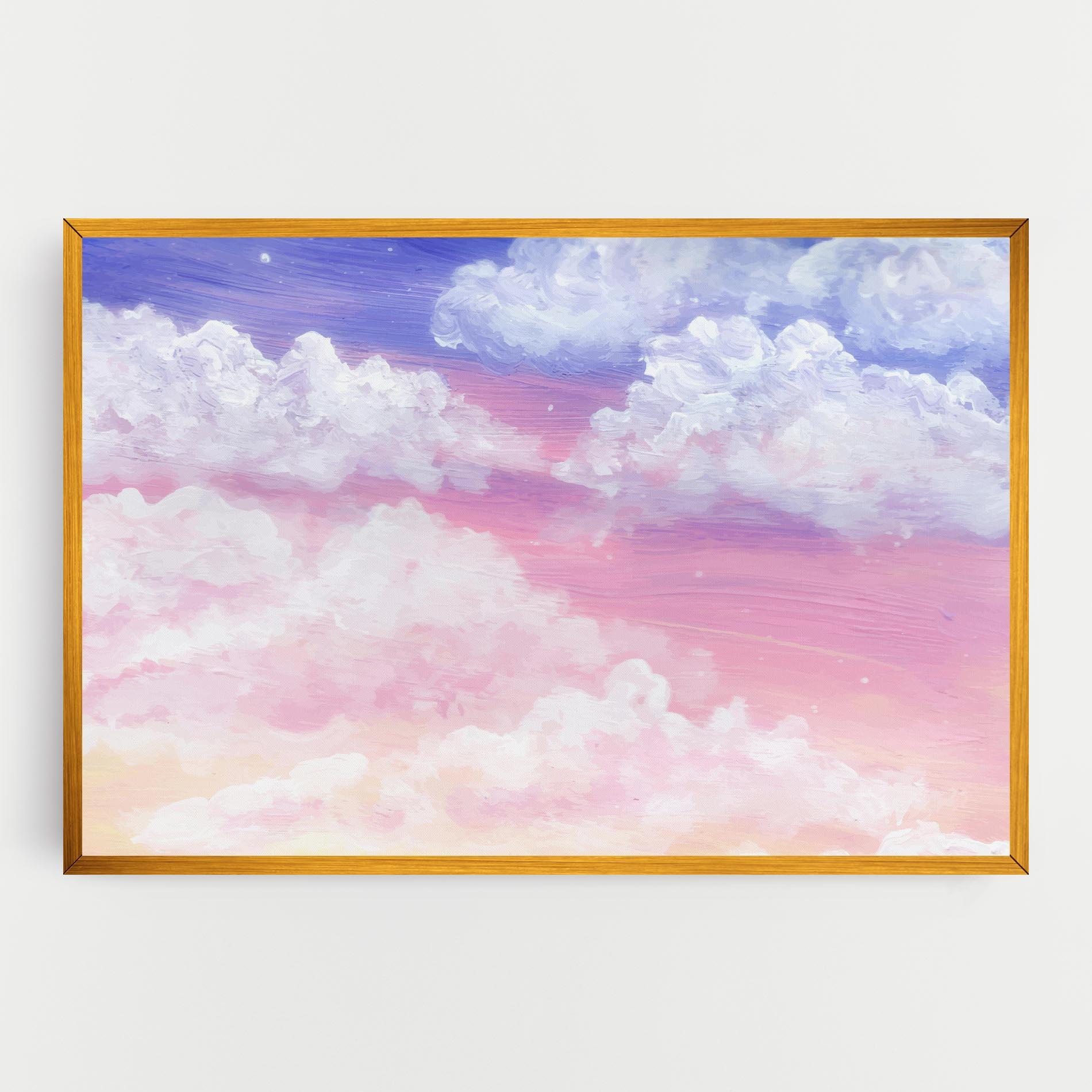 Leinwandbild Cloud Paint Texture mockup 0