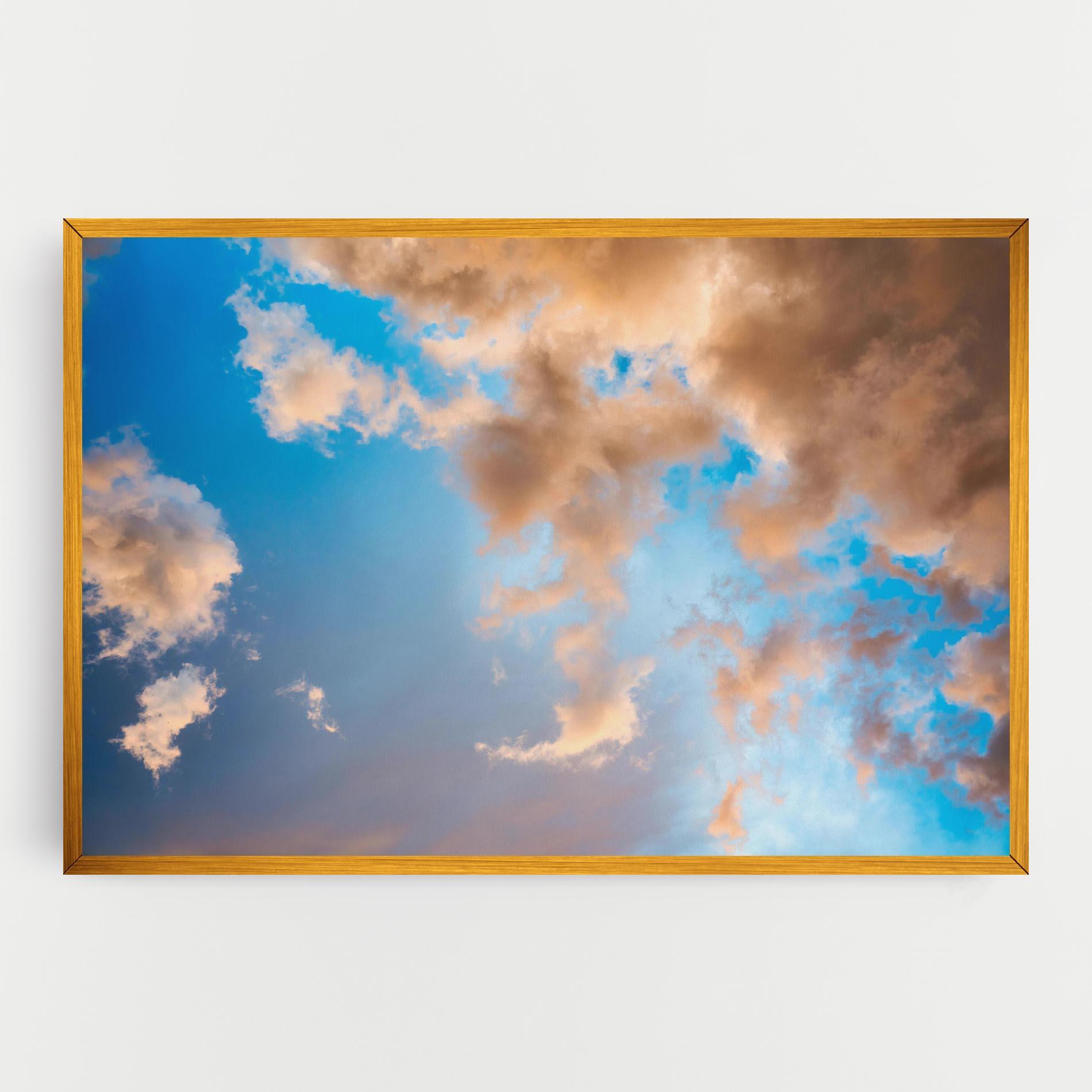 Leinwandbild Clouds Blue Sky mockup 0