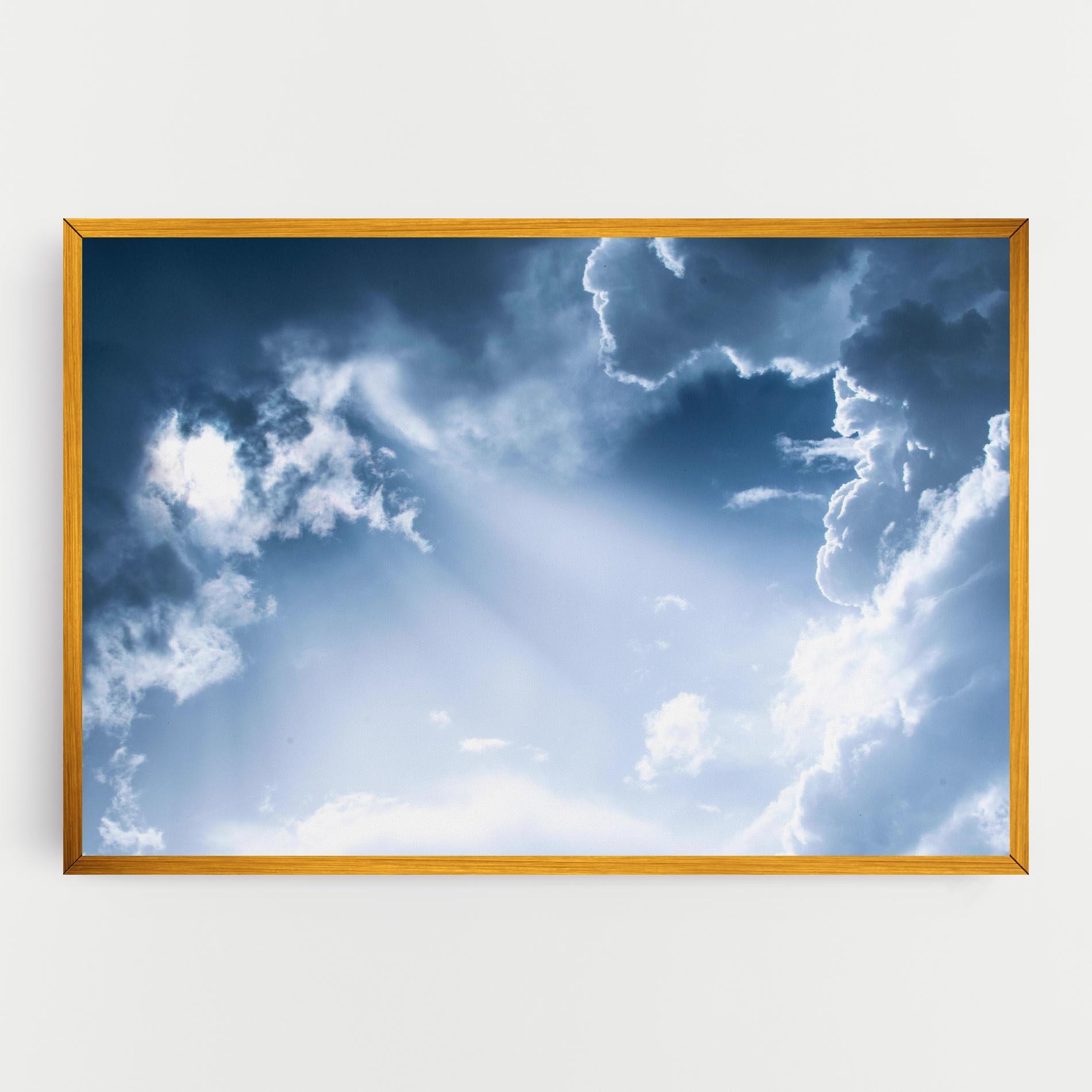 Leinwandbild Dark Blue Sky mockup 0
