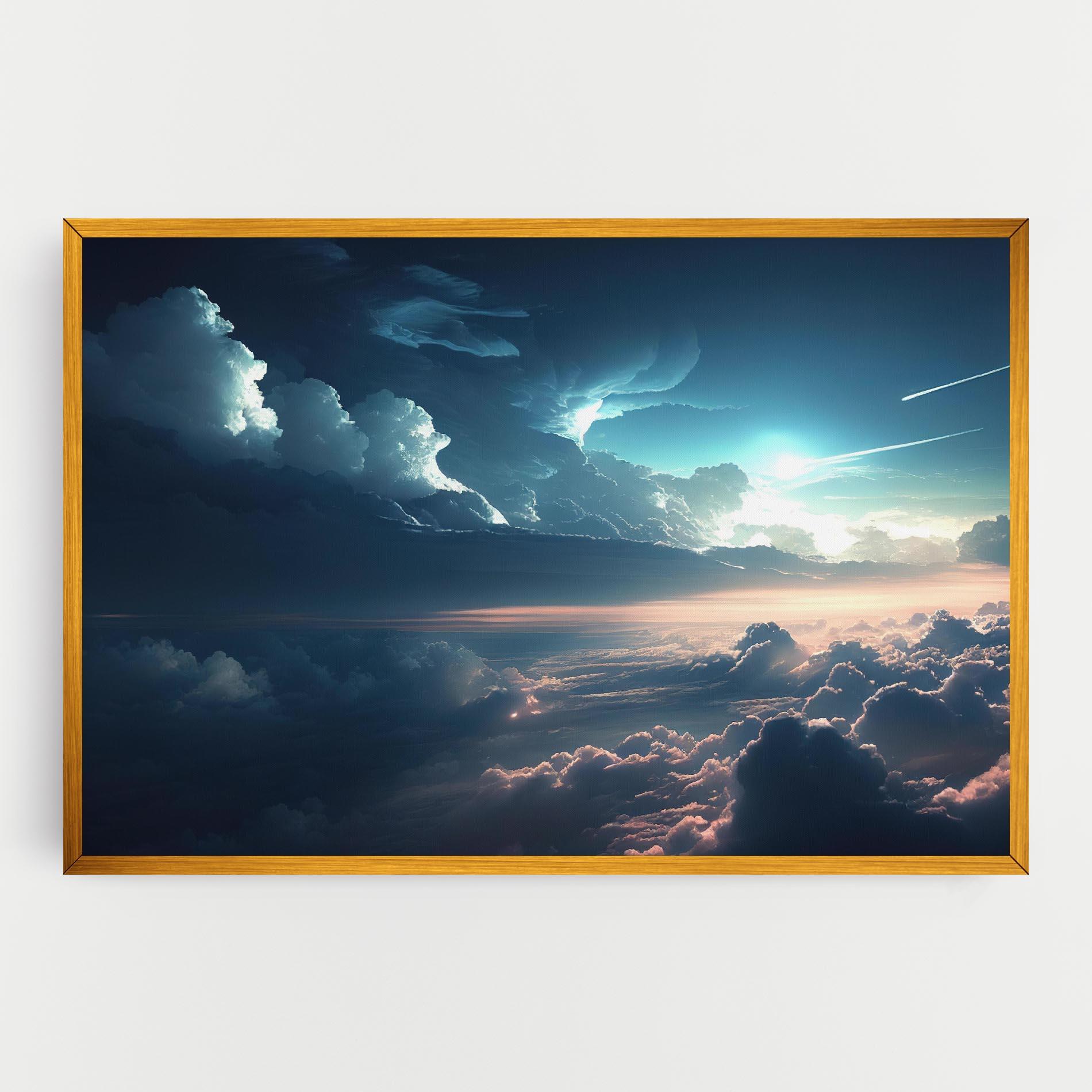 Leinwandbild Dark Clouds mockup 0