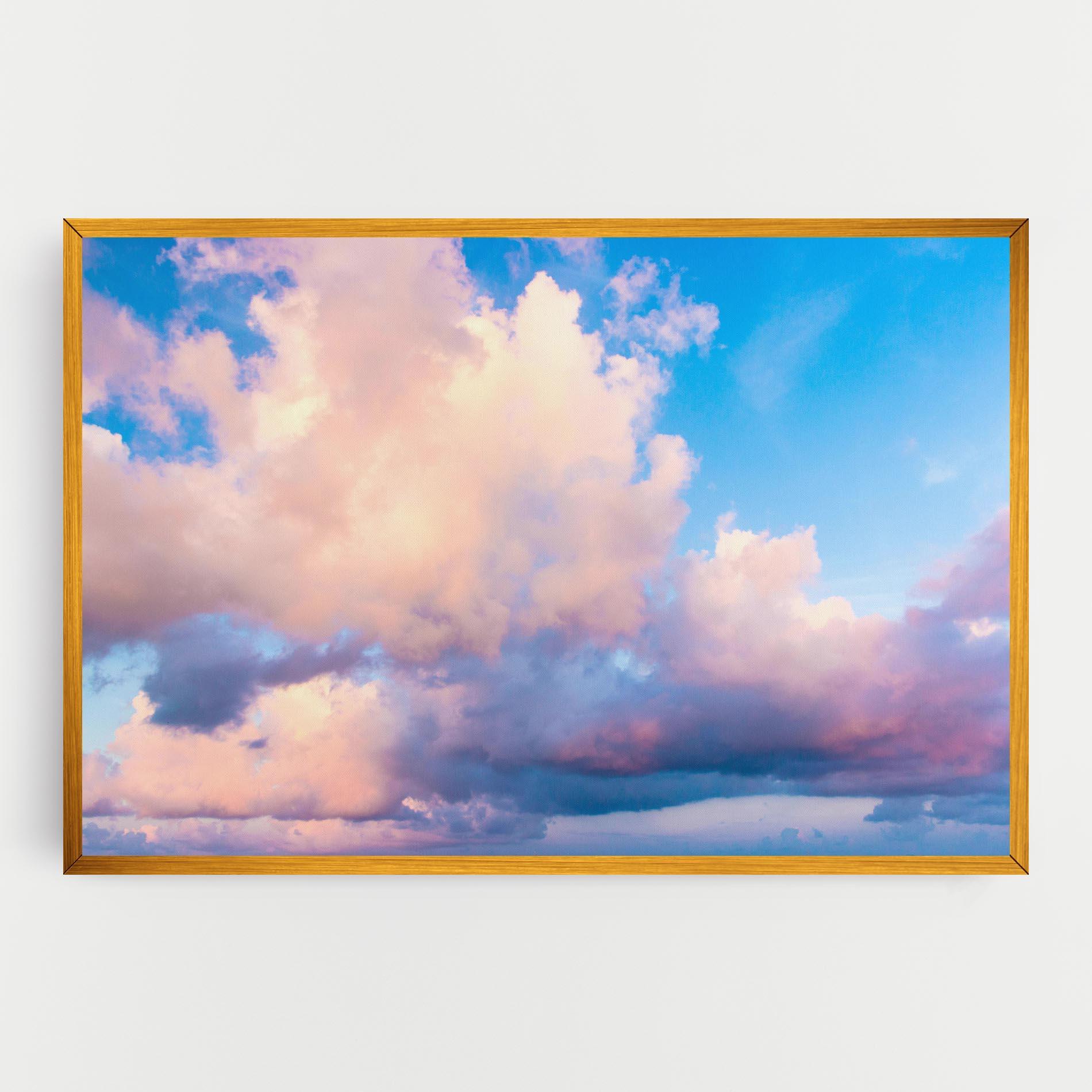 Leinwandbild Dreamy Pink Clouds mockup 0
