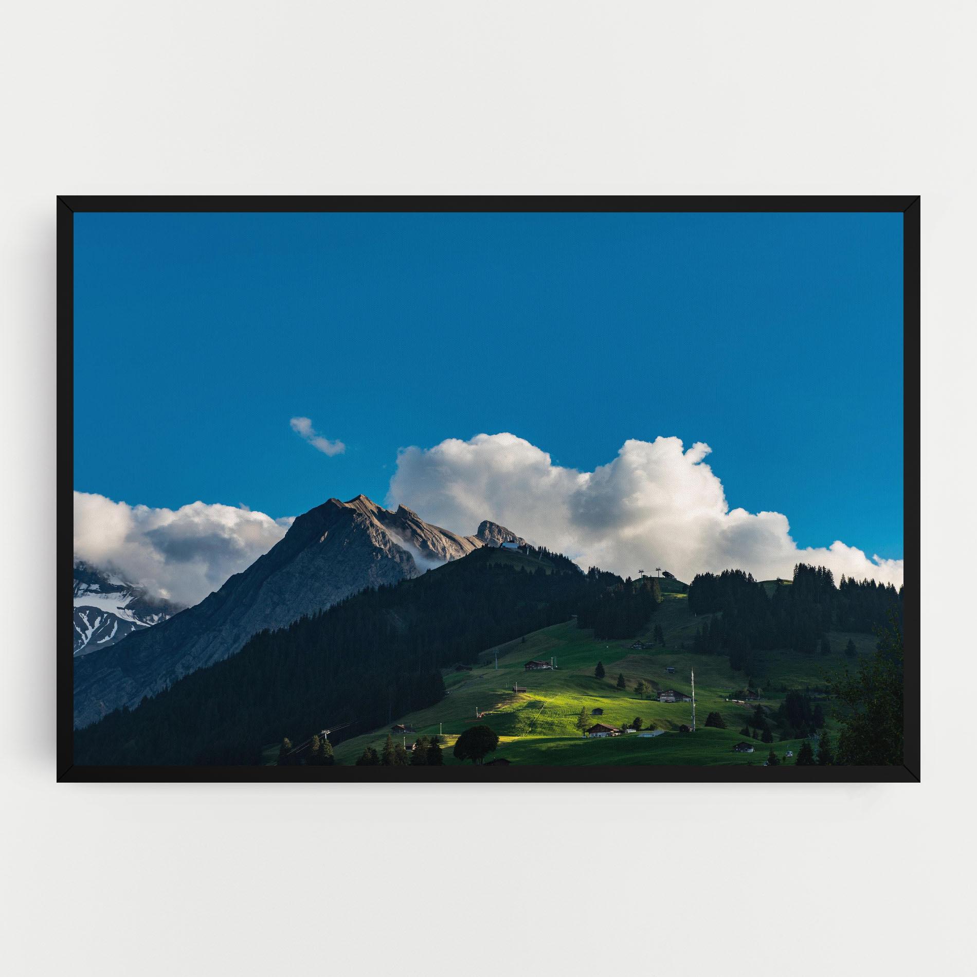 Leinwandbild Beautiful Mountain Cloud View mockup 0