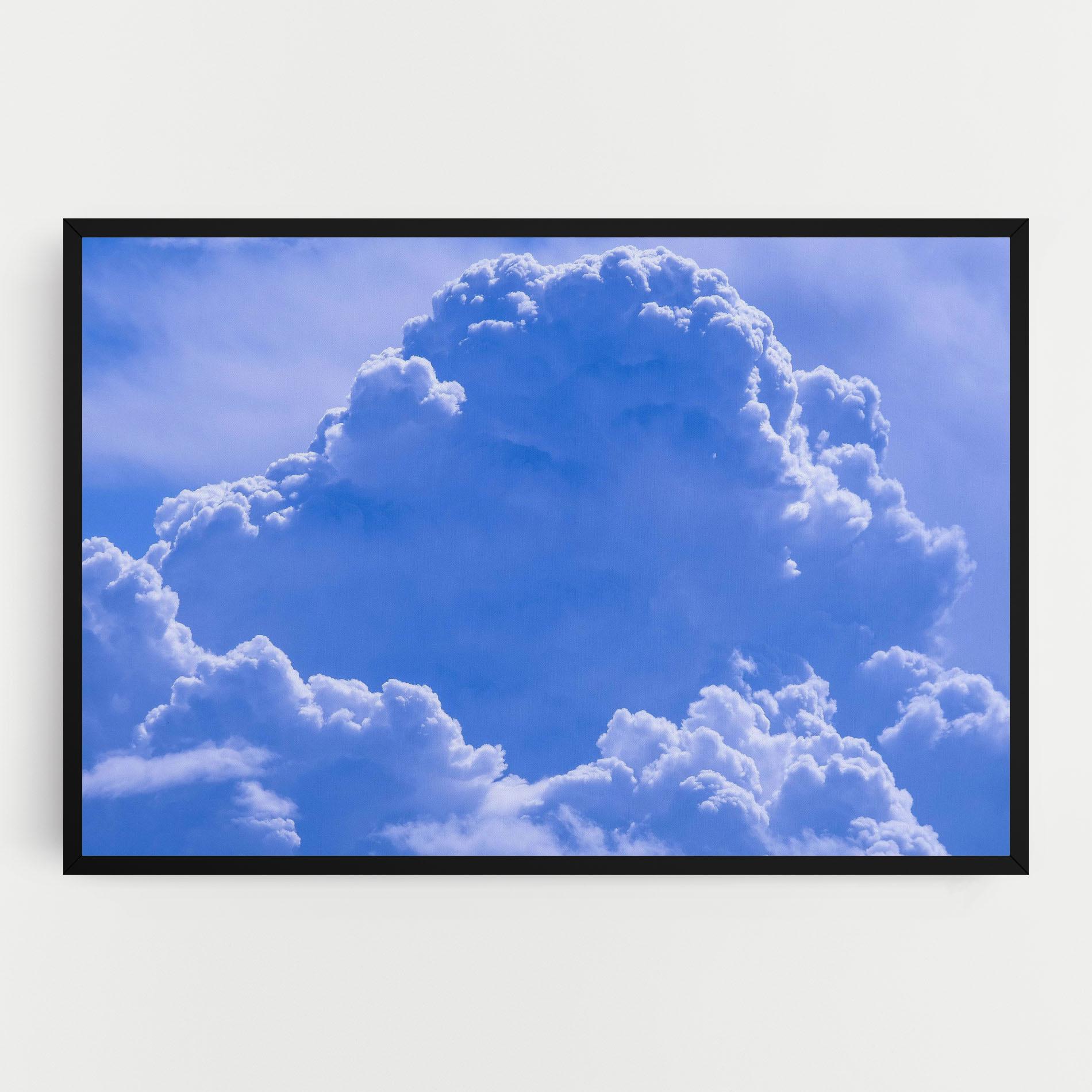 Leinwandbild Big Blue Cloud mockup 0