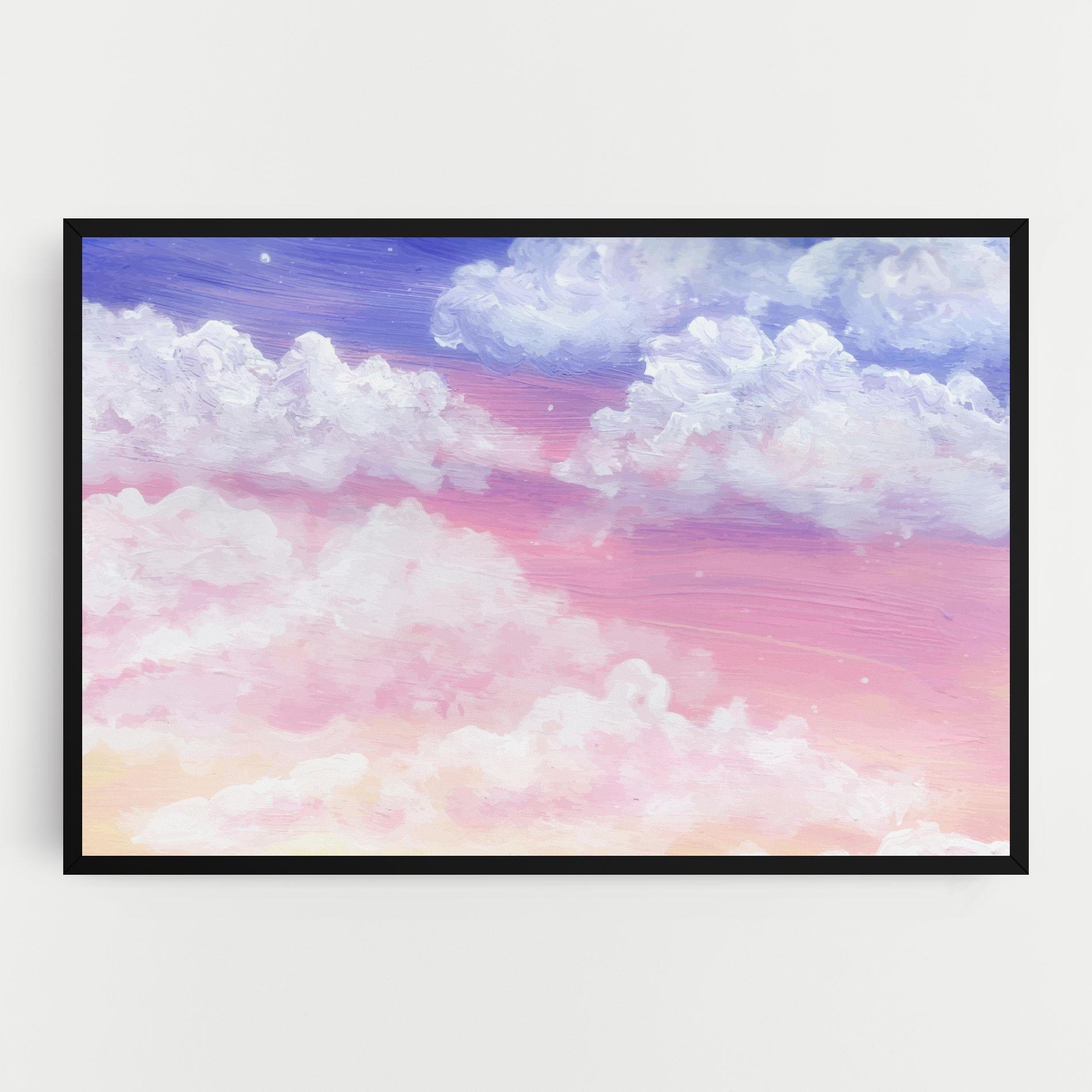 Leinwandbild Cloud Paint Texture mockup 0