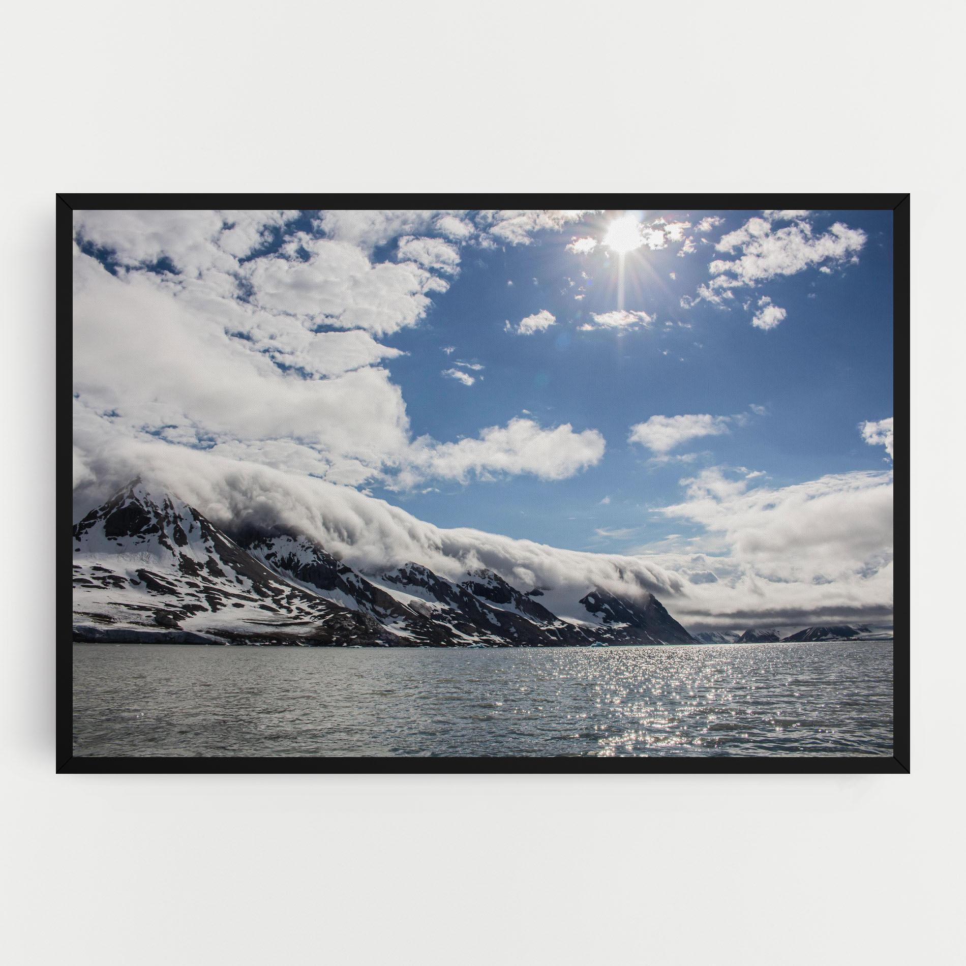Leinwandbild Clouds Over Ice mockup 0