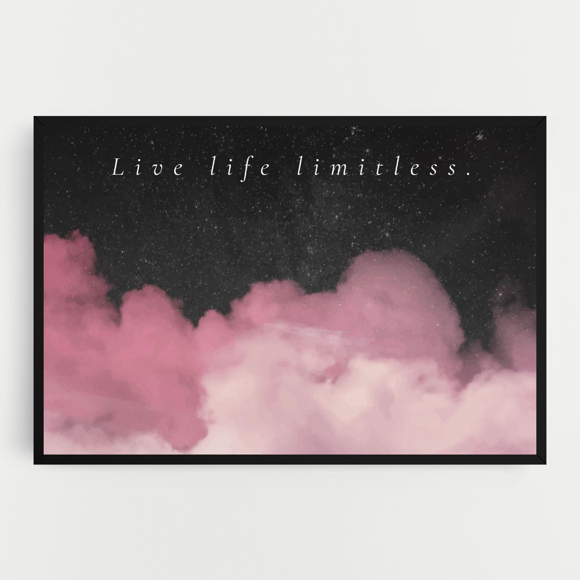 Clouds Text Pink mockup 0