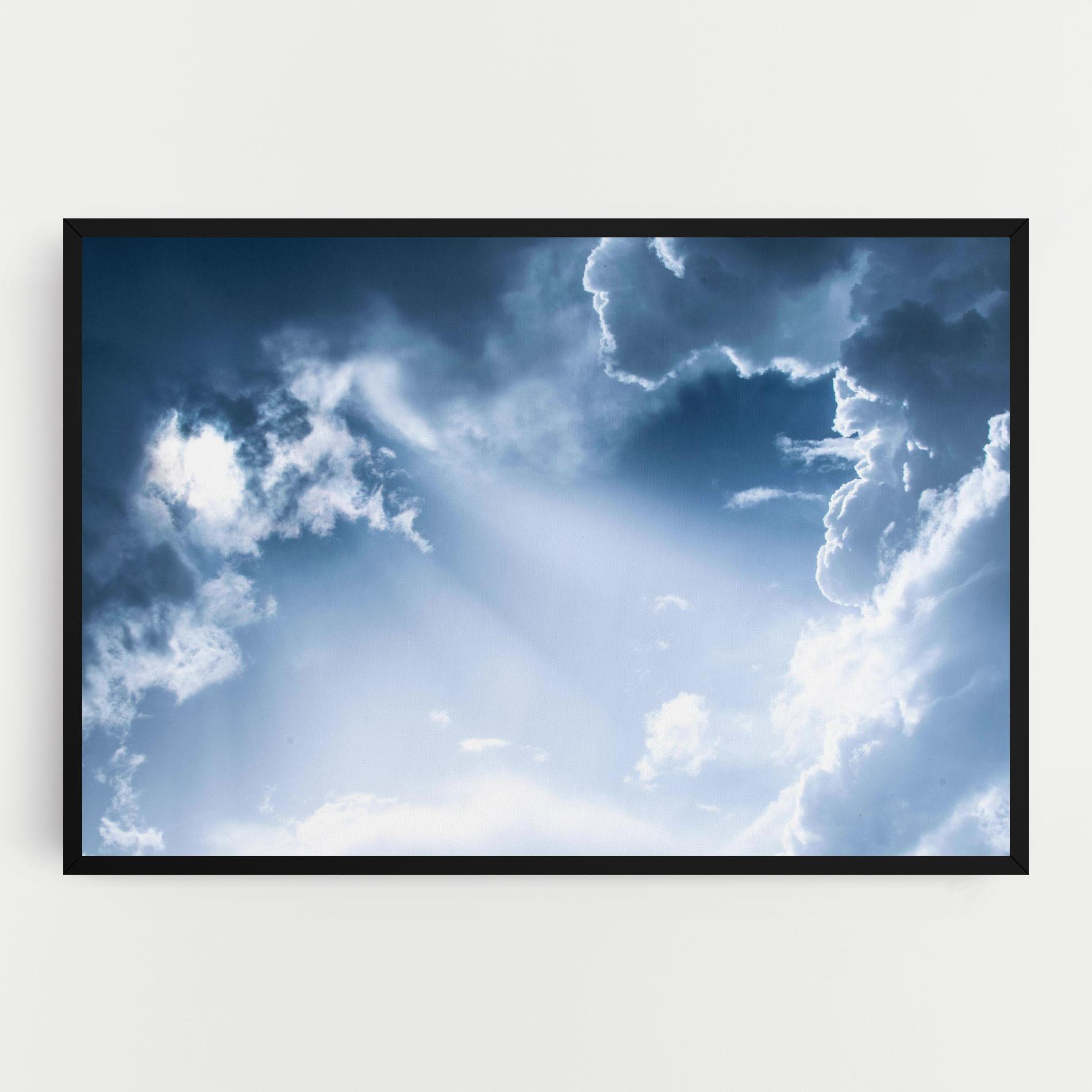 Leinwandbild Dark Blue Sky mockup 0