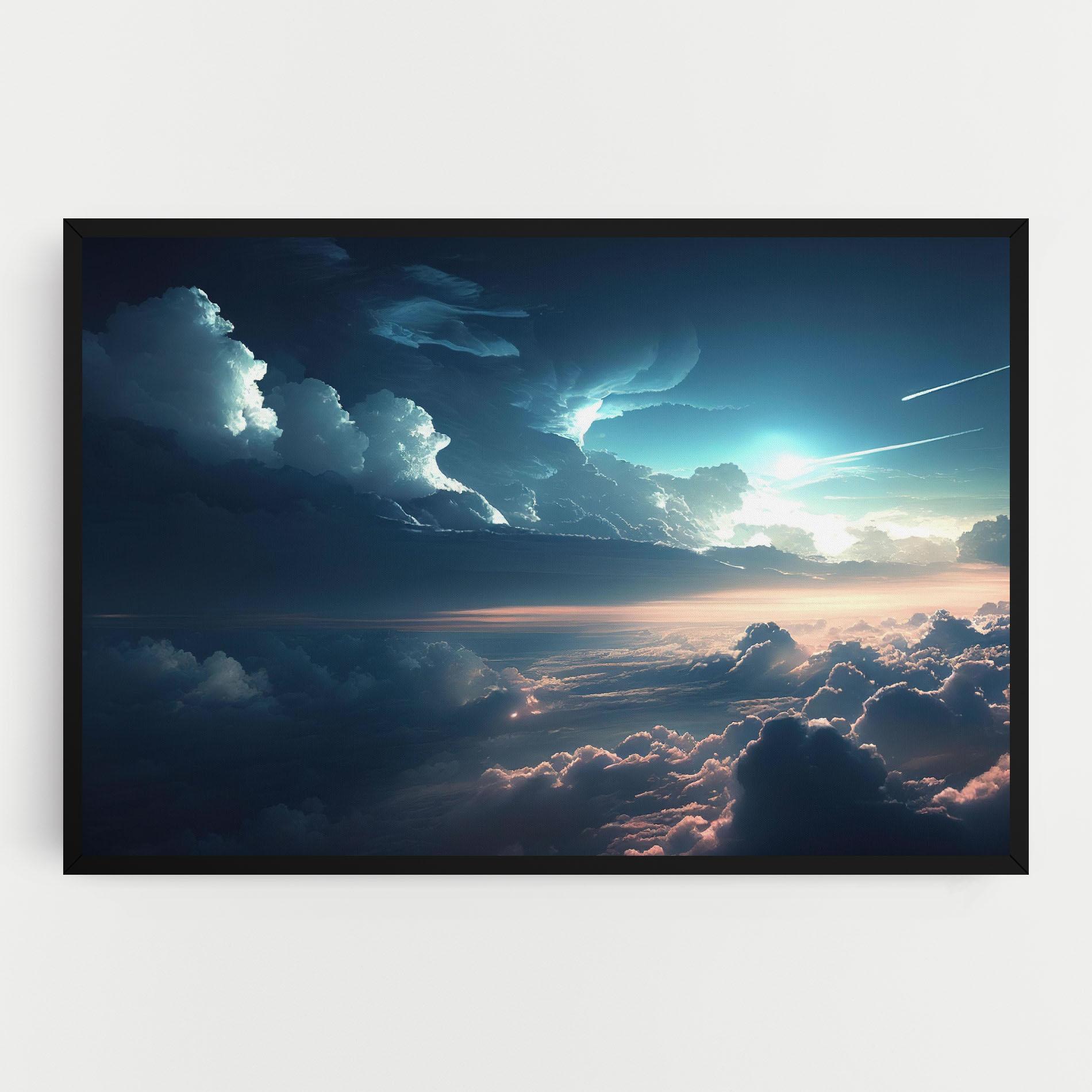 Leinwandbild Dark Clouds mockup 0