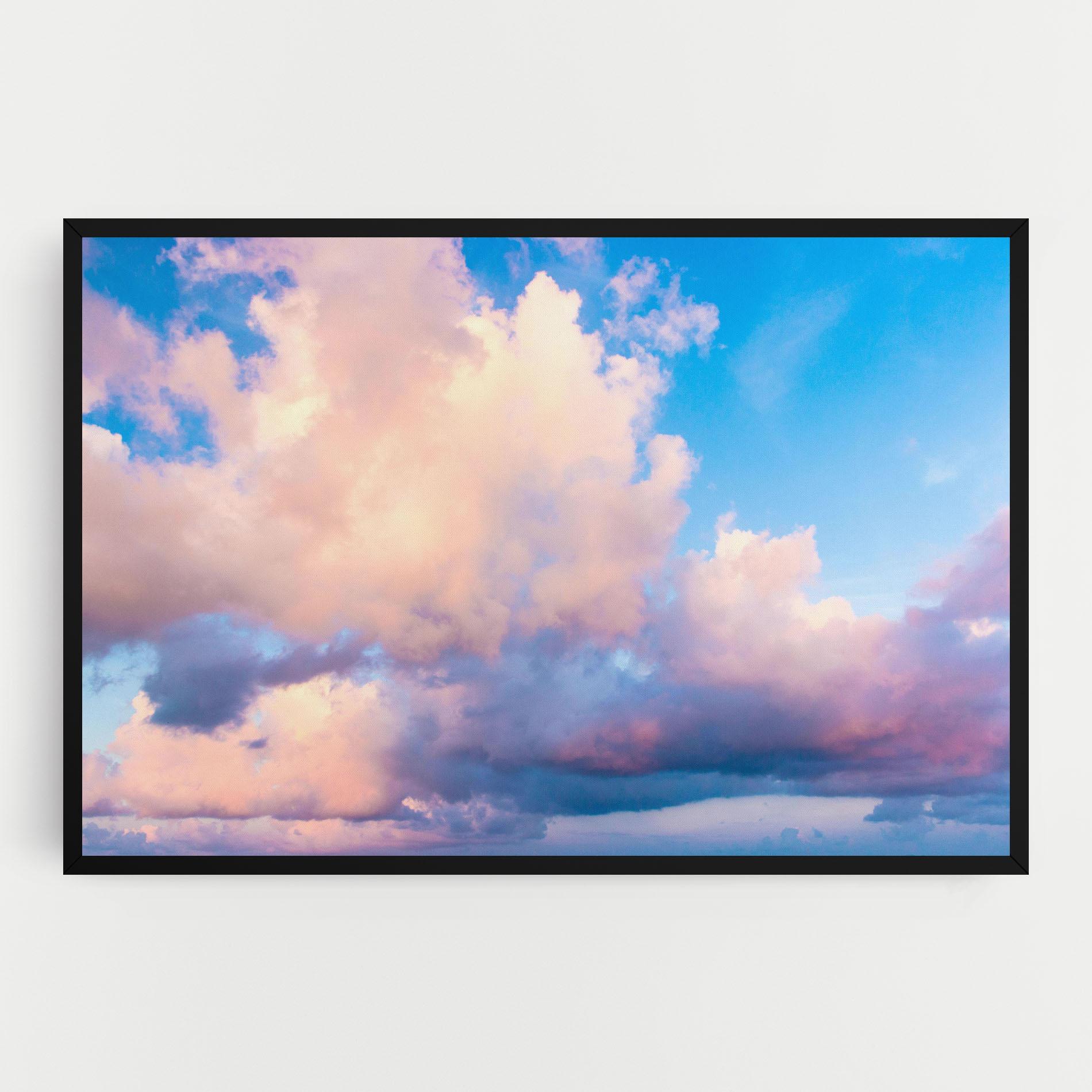 Leinwandbild Dreamy Pink Clouds mockup 0