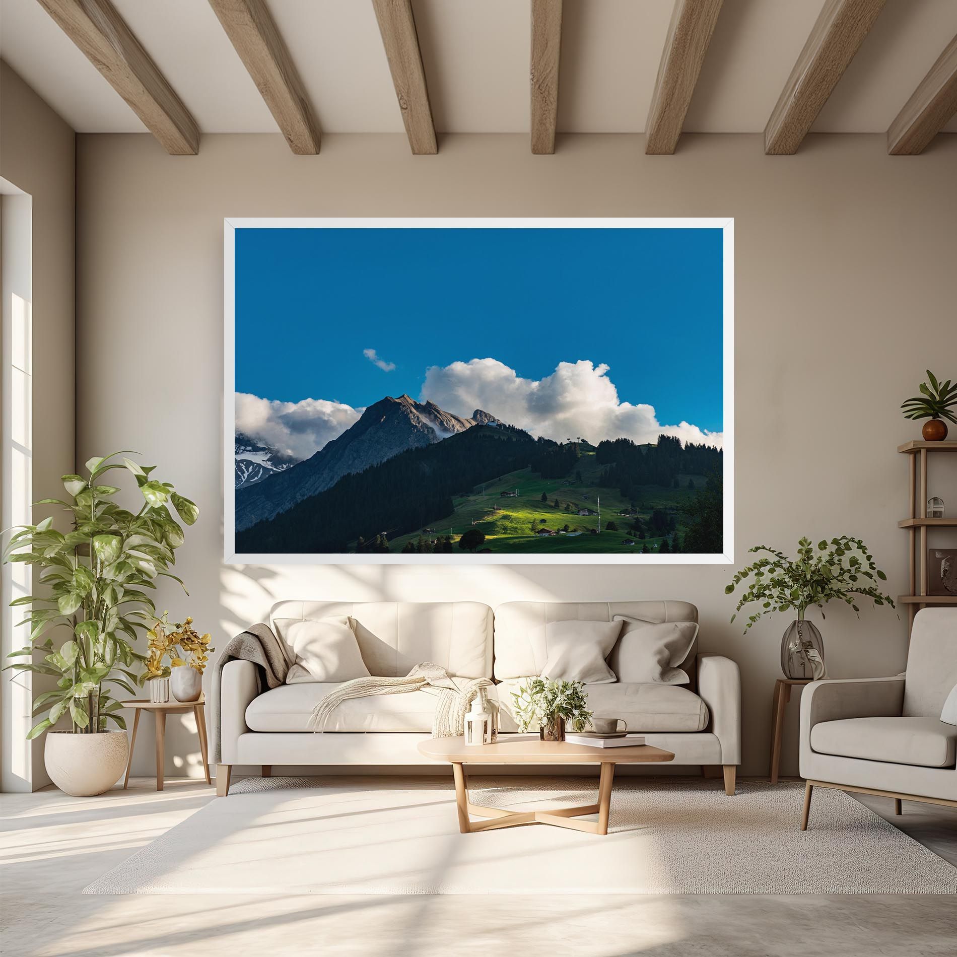 Beautiful Mountain Cloud View mockup 6