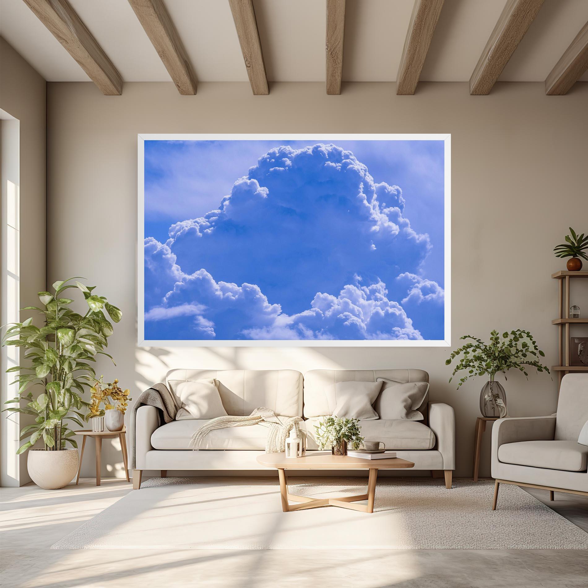 Leinwandbild Big Blue Cloud mockup 6
