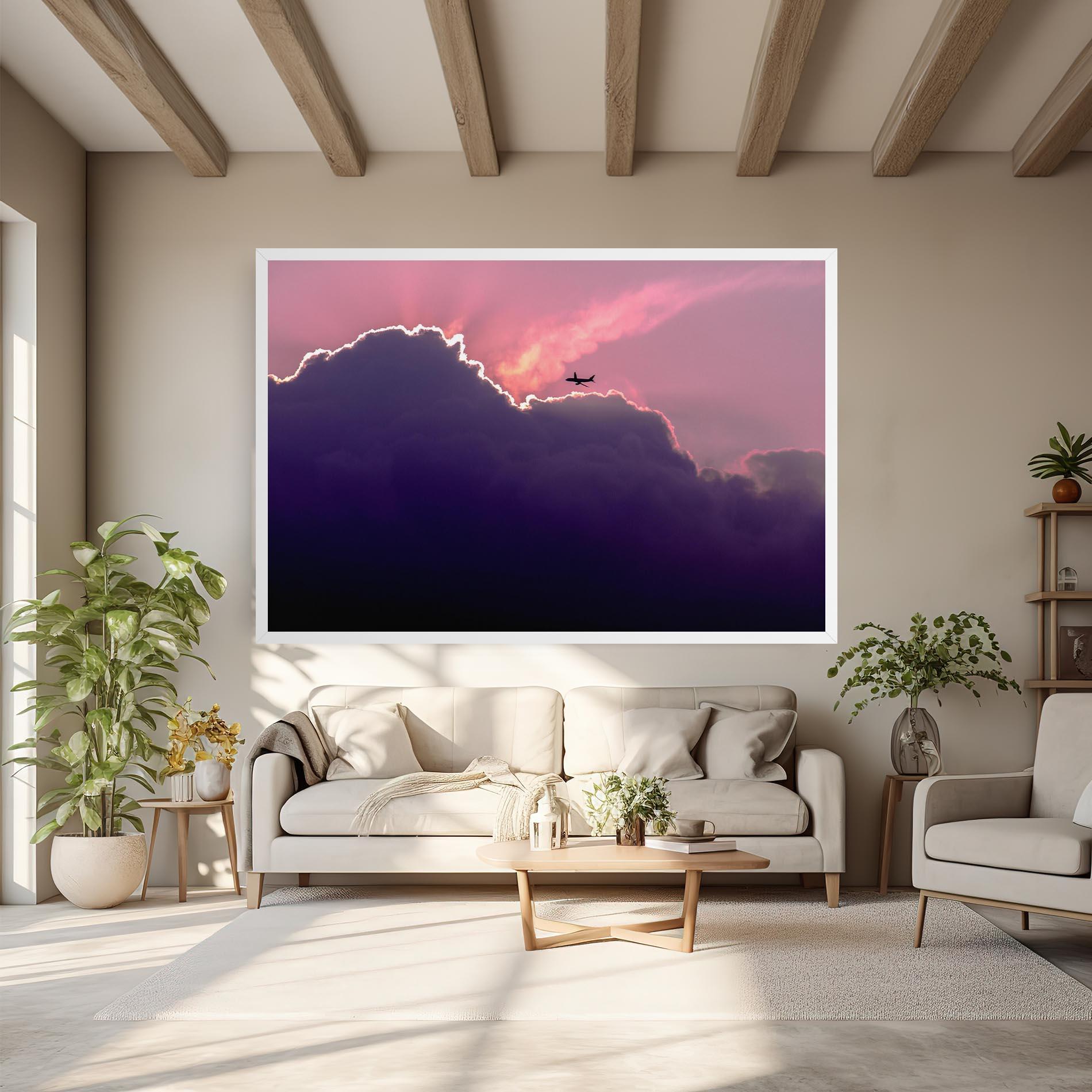 Leinwandbild Big Purple Cloud mockup 6