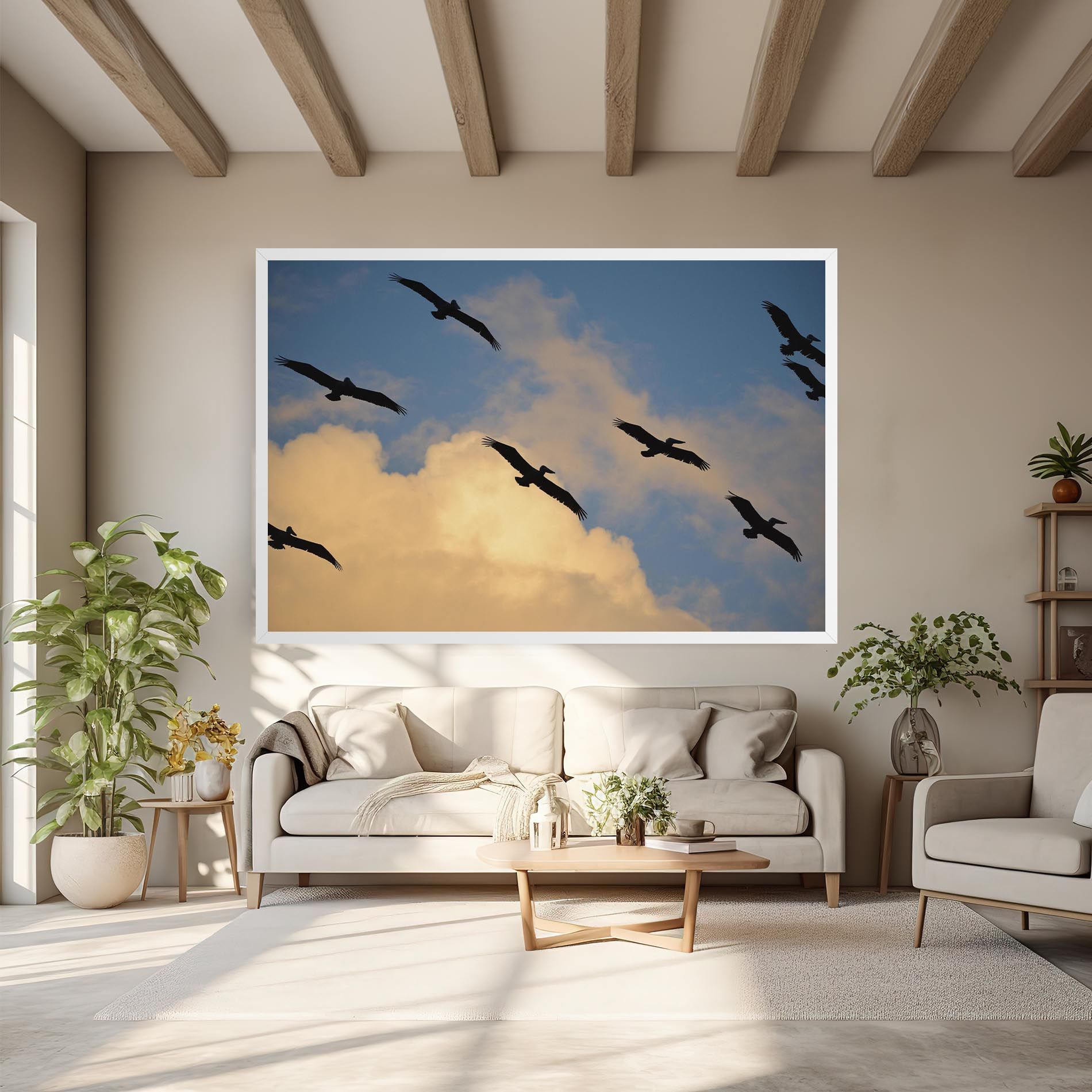 Bird Shilouette Cloud mockup 6