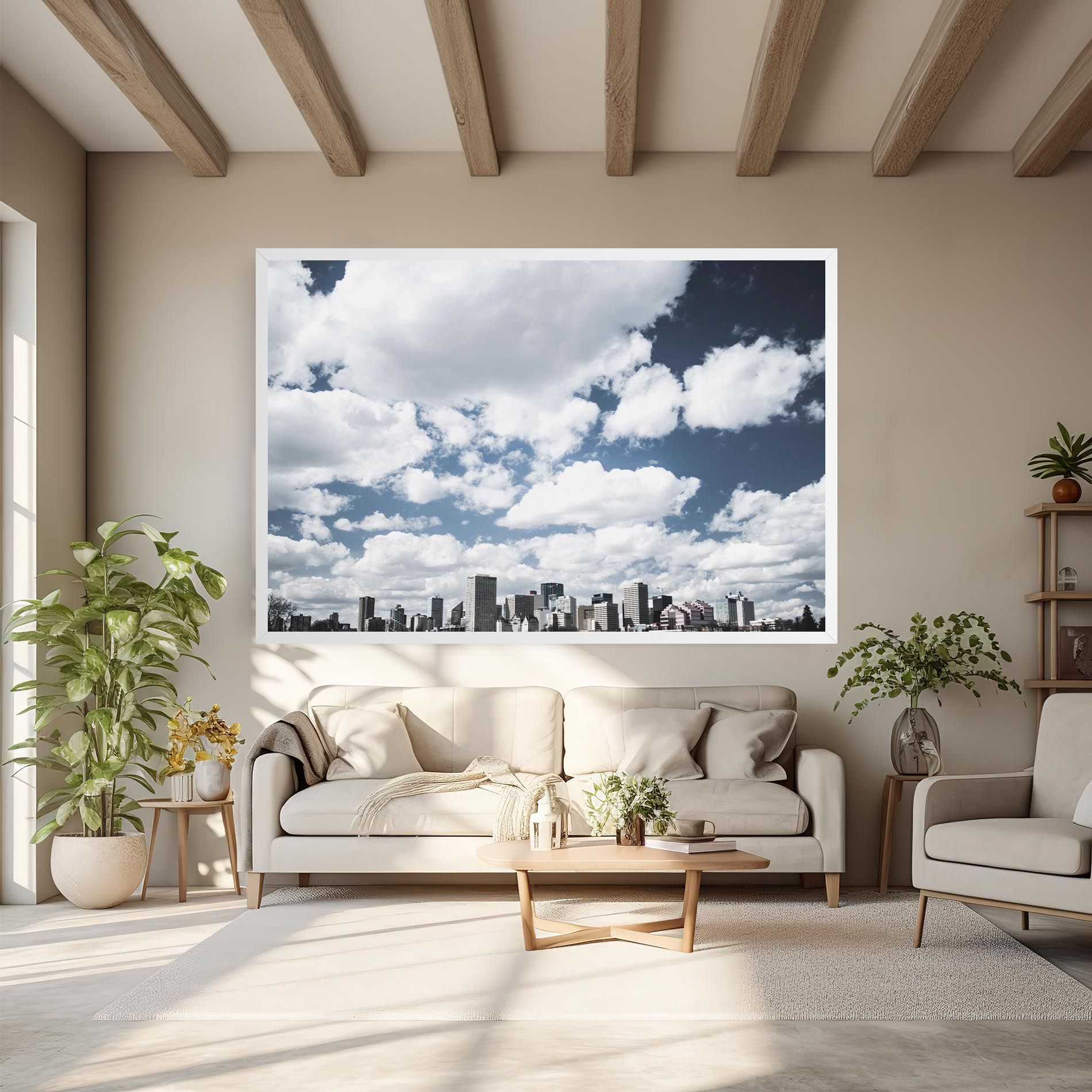 Clouds Over City mockup 6