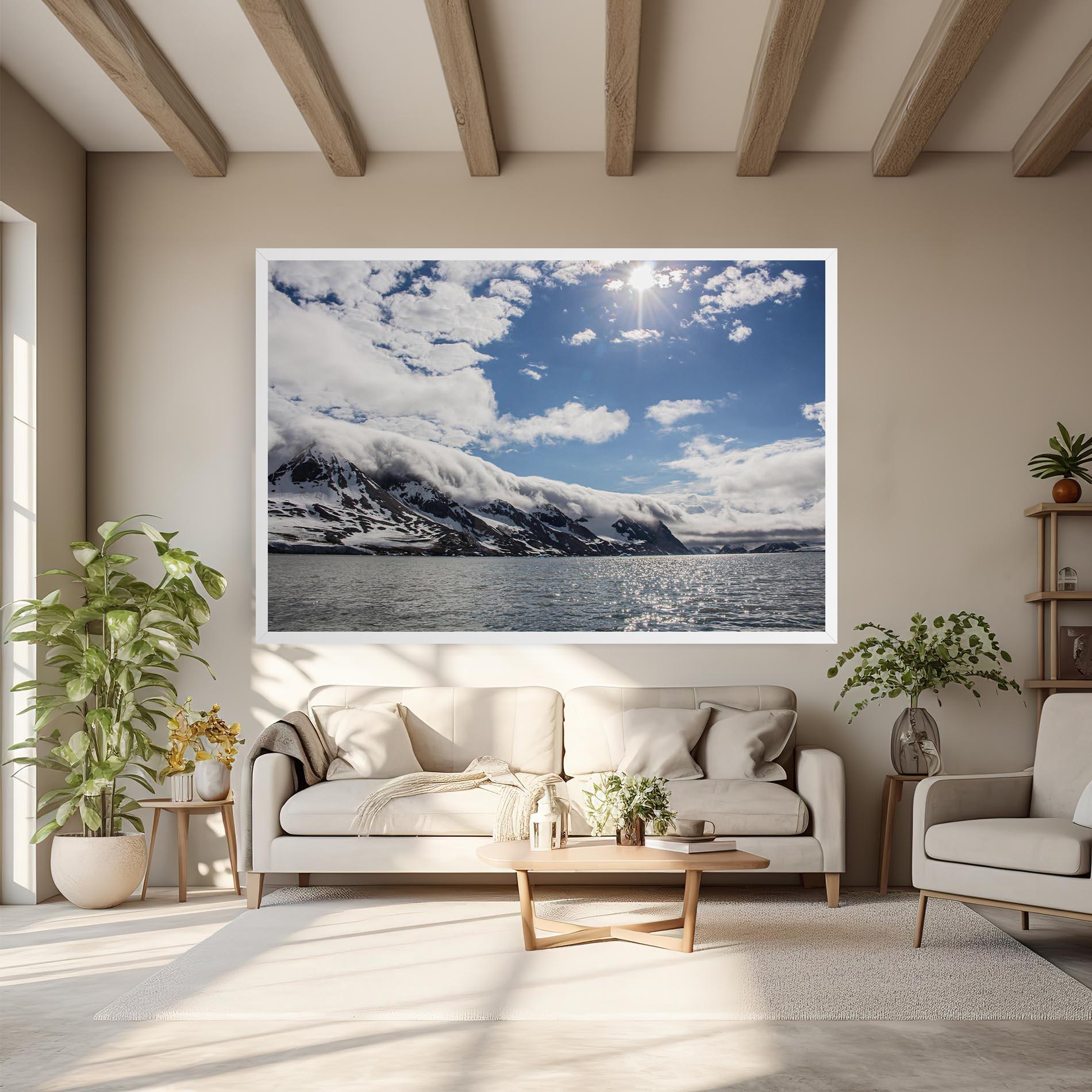 Leinwandbild Clouds Over Ice mockup 6