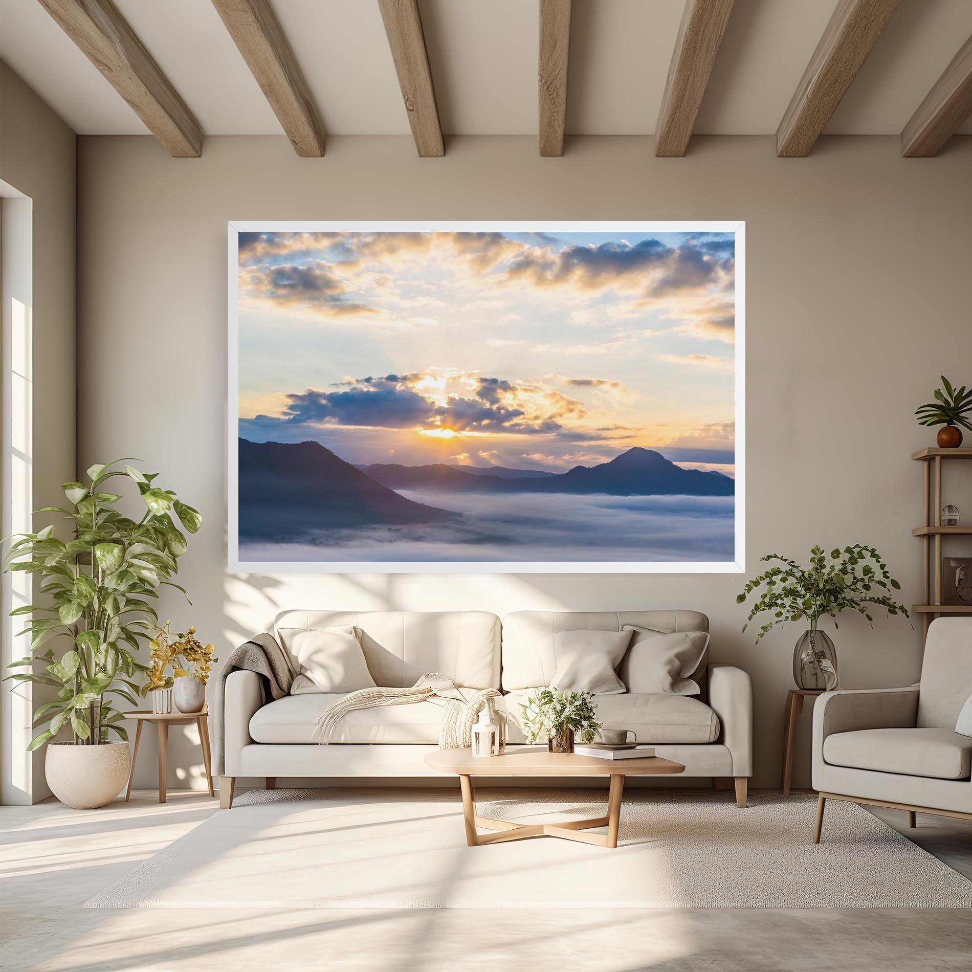 Leinwandbild Fantastic Clouds mockup 6