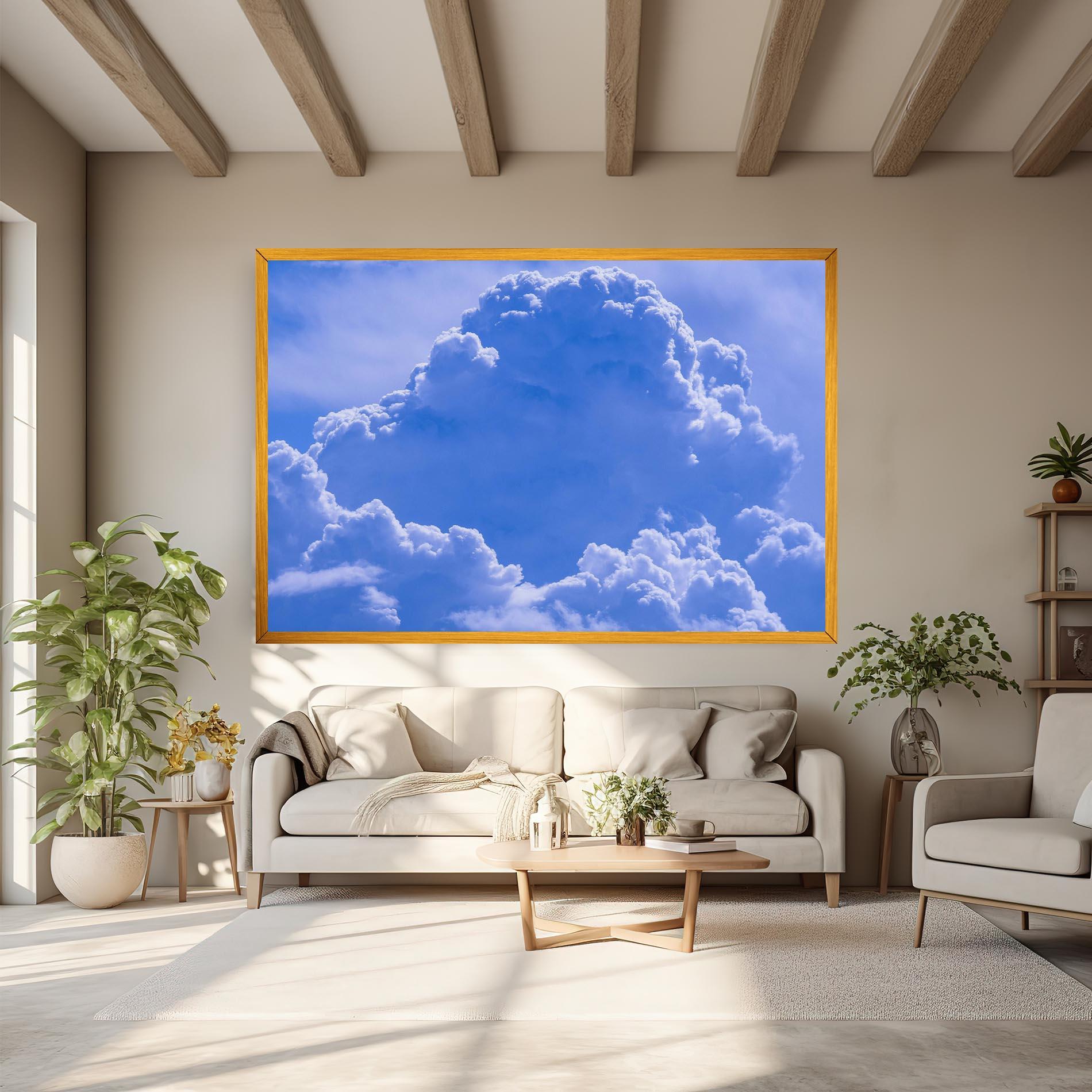 Leinwandbild Big Blue Cloud mockup 6