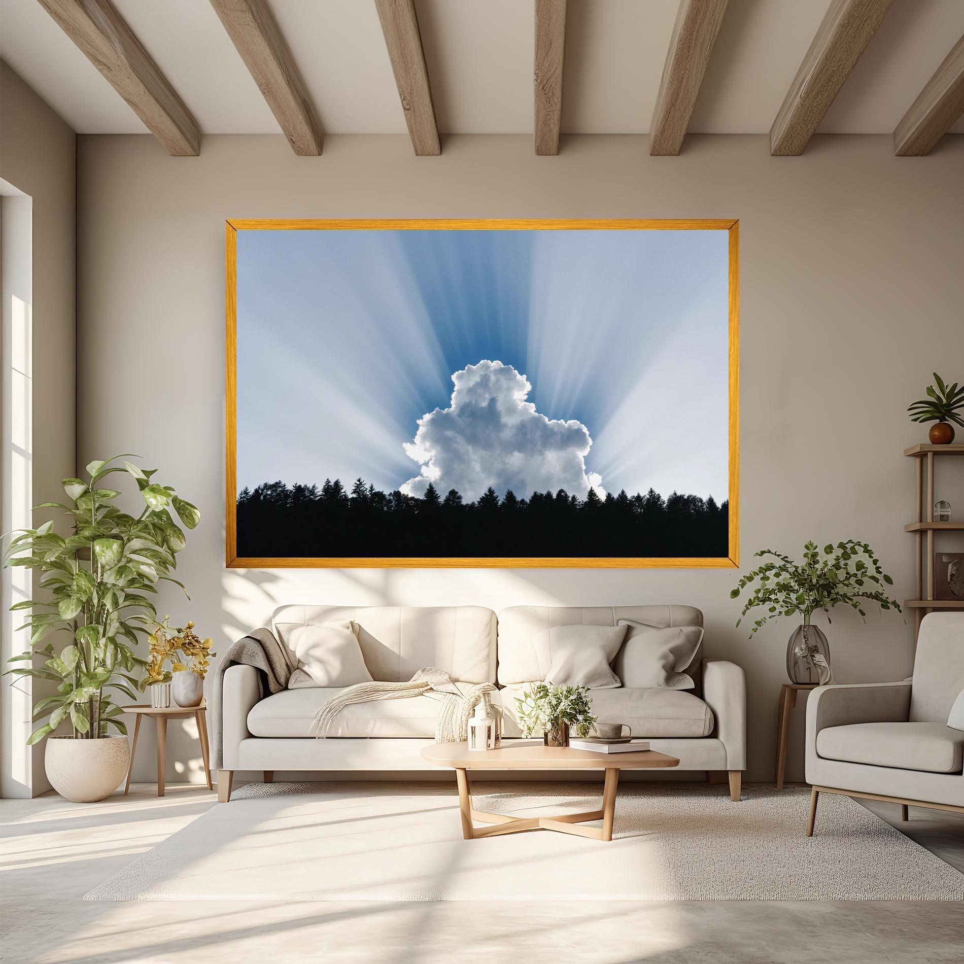 Leinwandbild Big White Cloud Light mockup 6