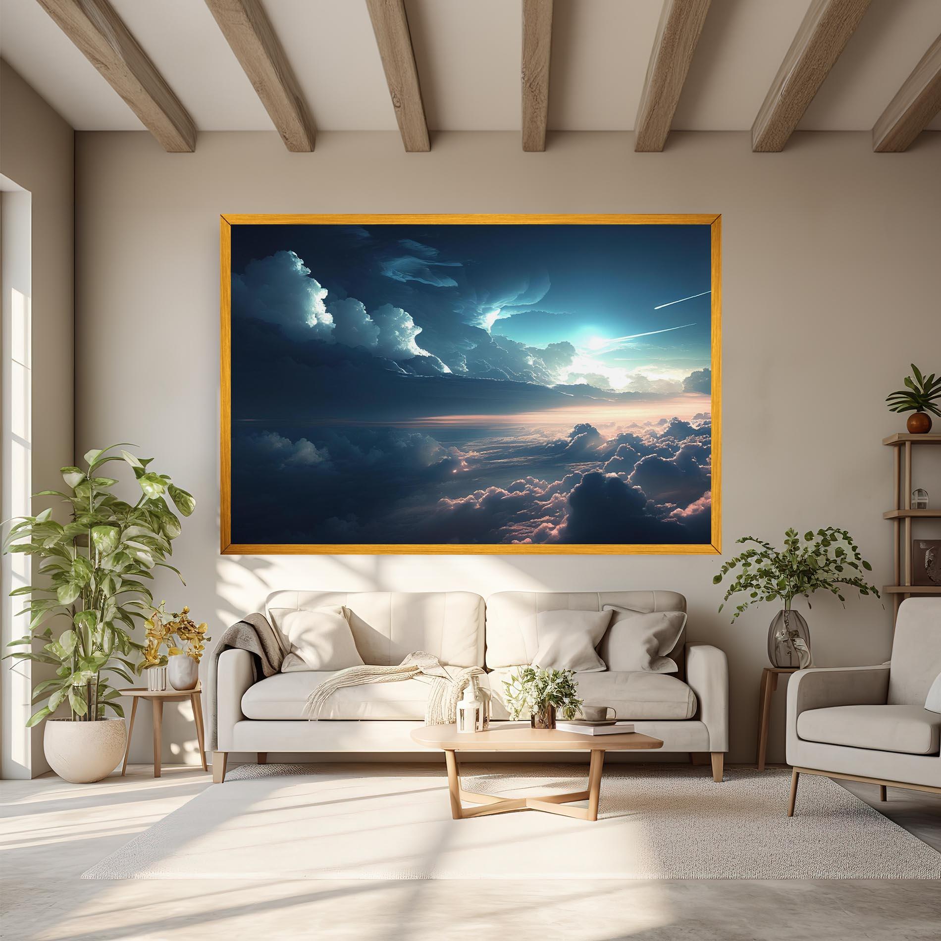 Leinwandbild Dark Clouds mockup 6