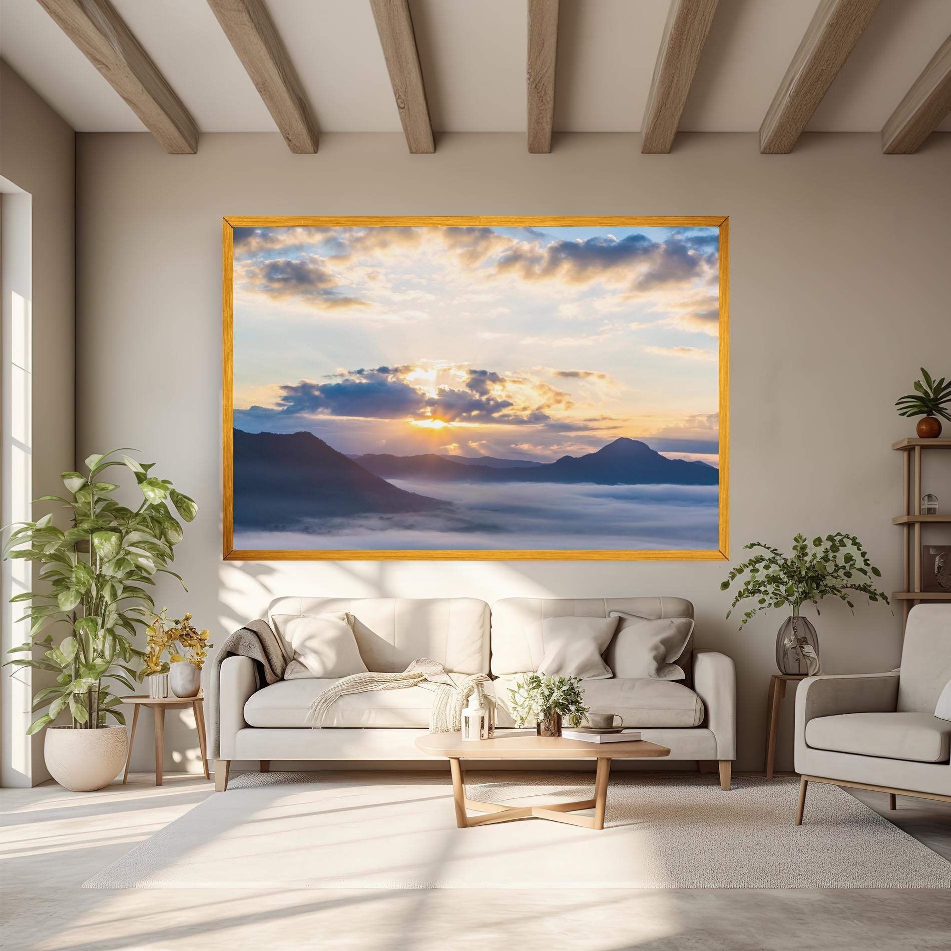 Leinwandbild Fantastic Clouds mockup 6