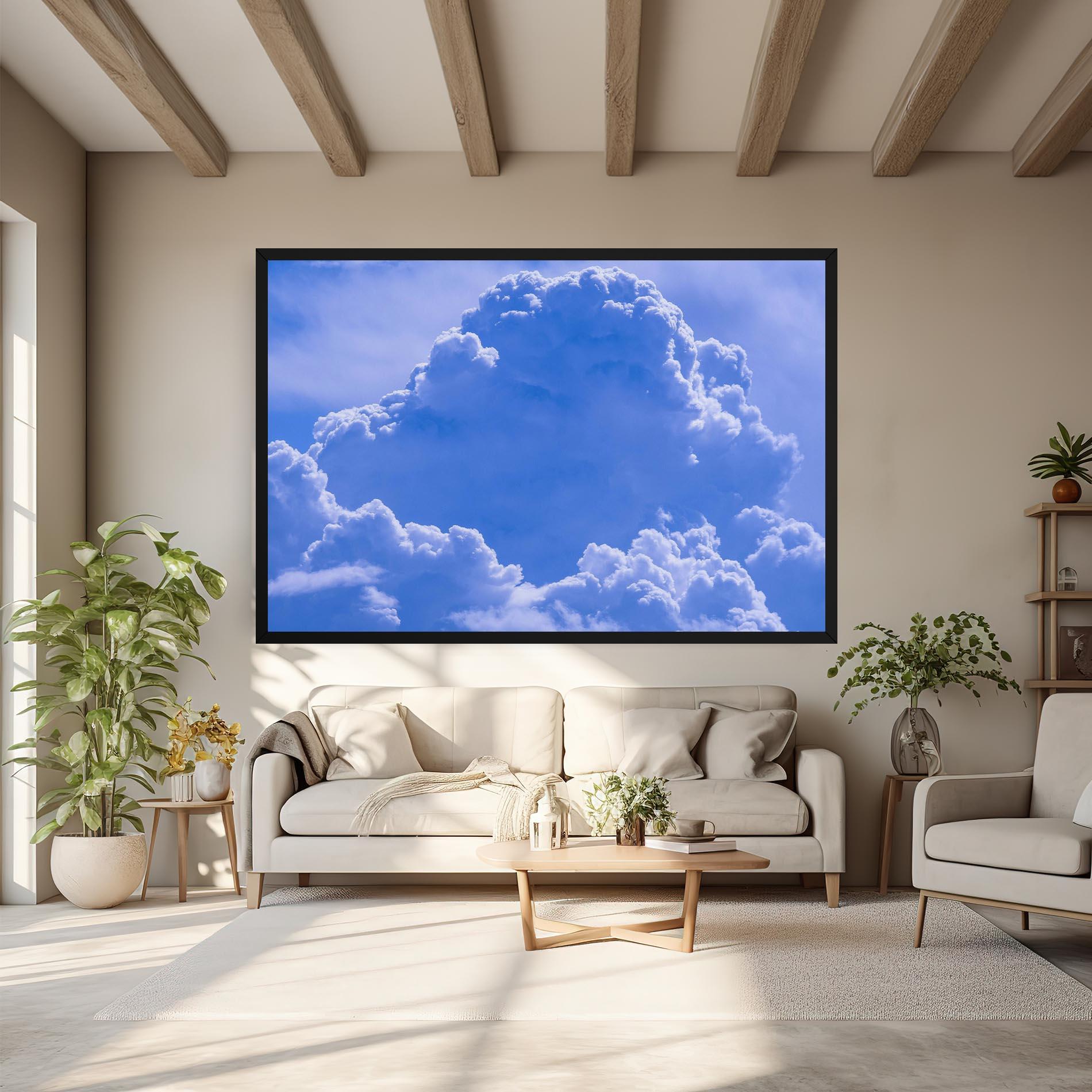 Leinwandbild Big Blue Cloud mockup 6