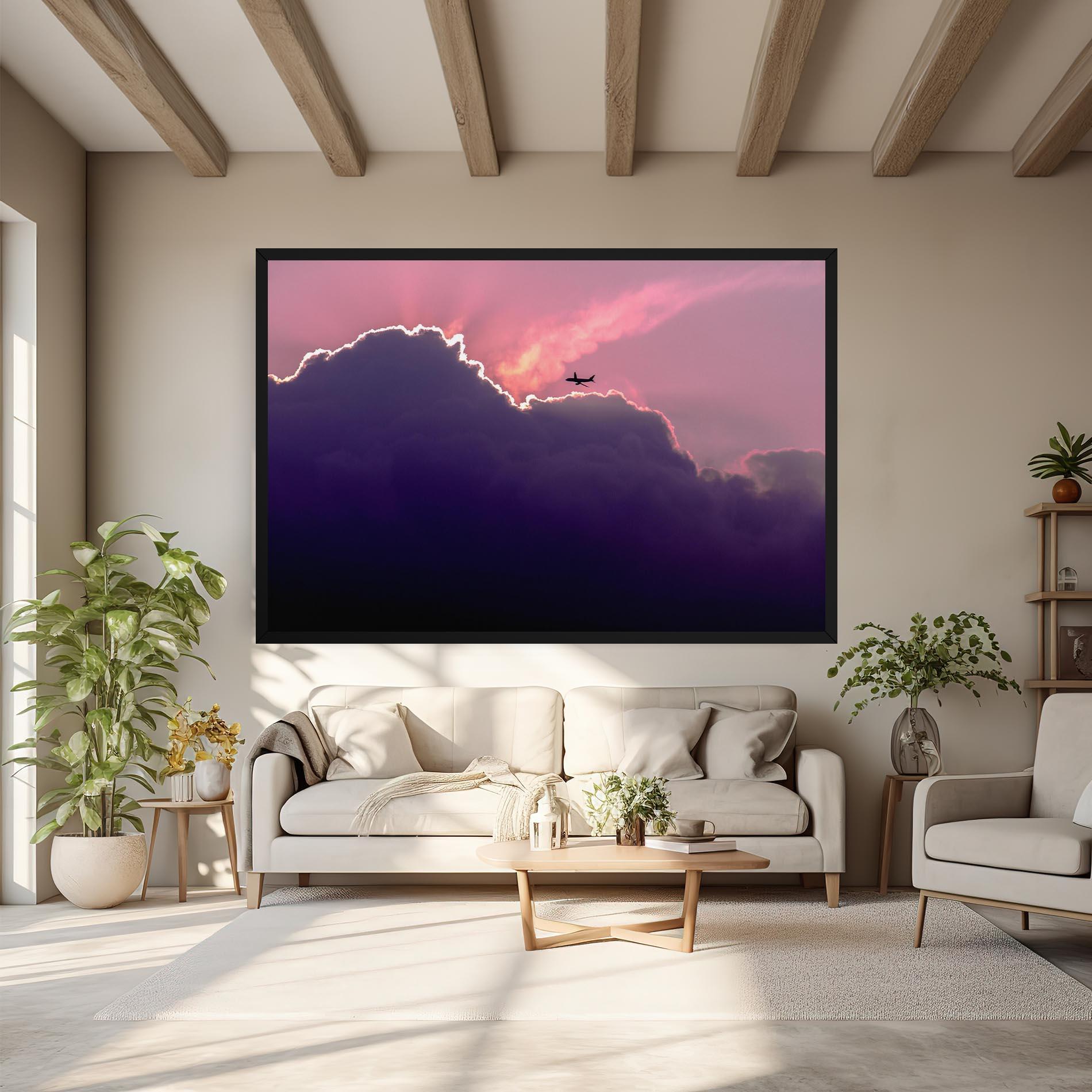 Leinwandbild Big Purple Cloud mockup 6
