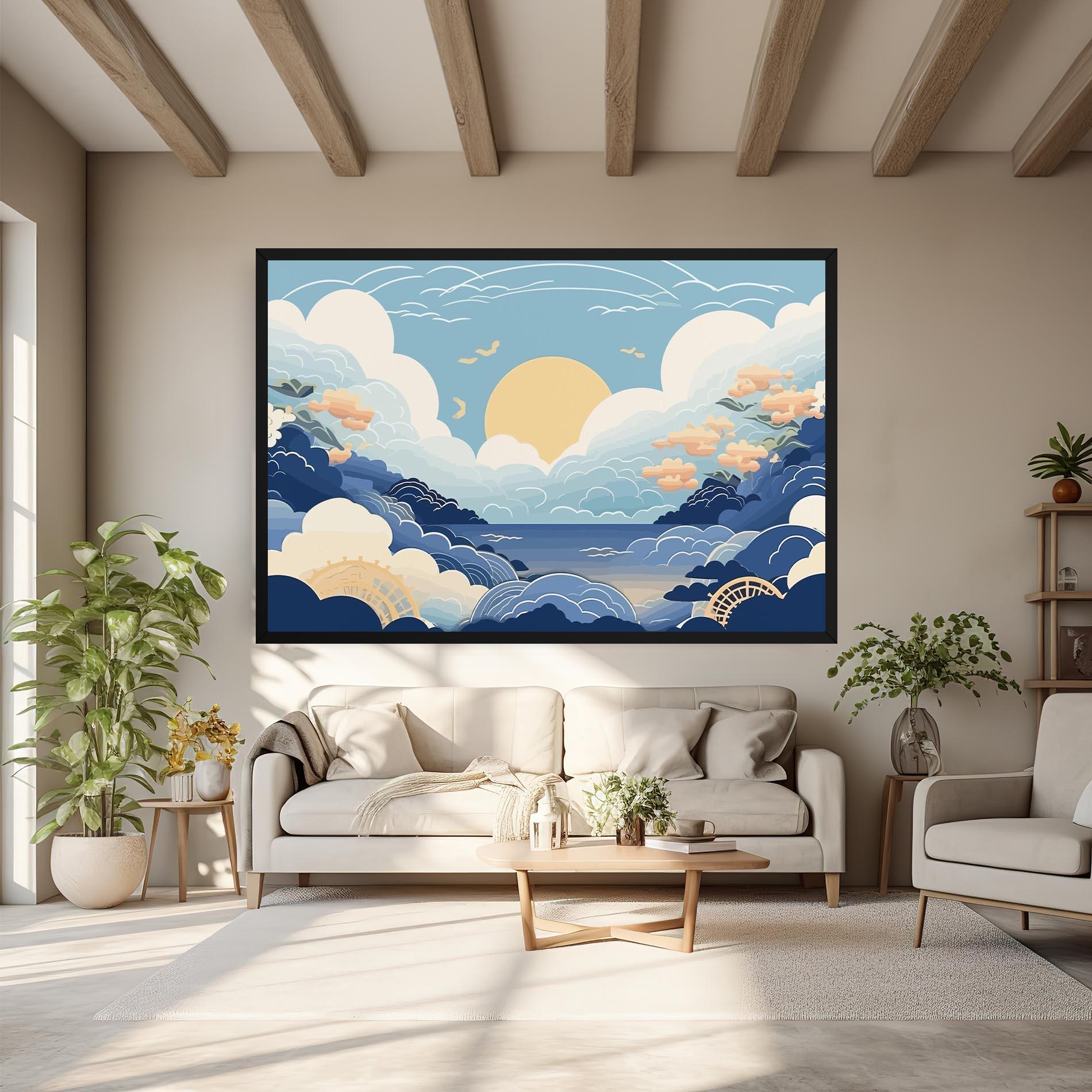 Leinwandbild Big White Clouds mockup 6