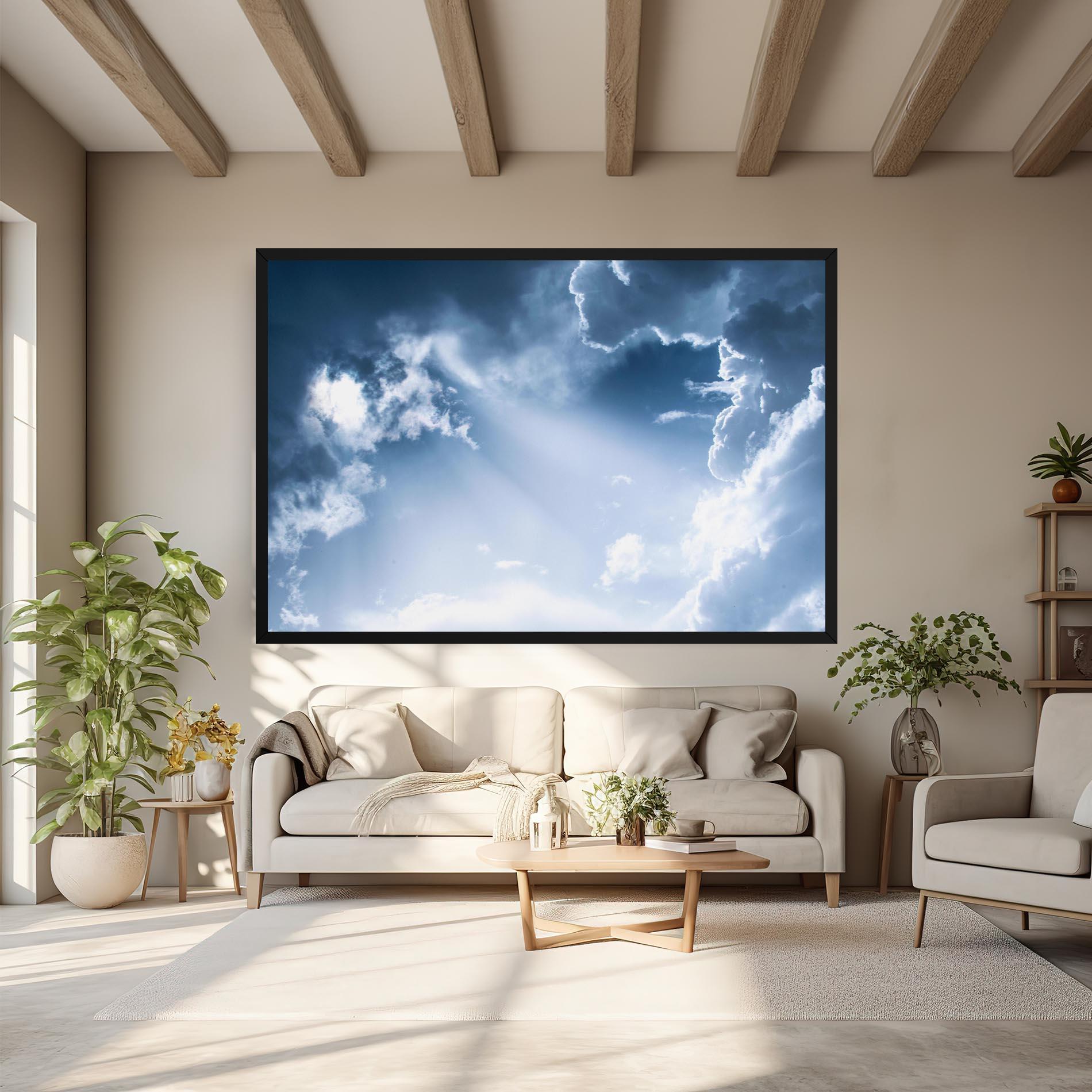 Leinwandbild Dark Blue Sky mockup 6