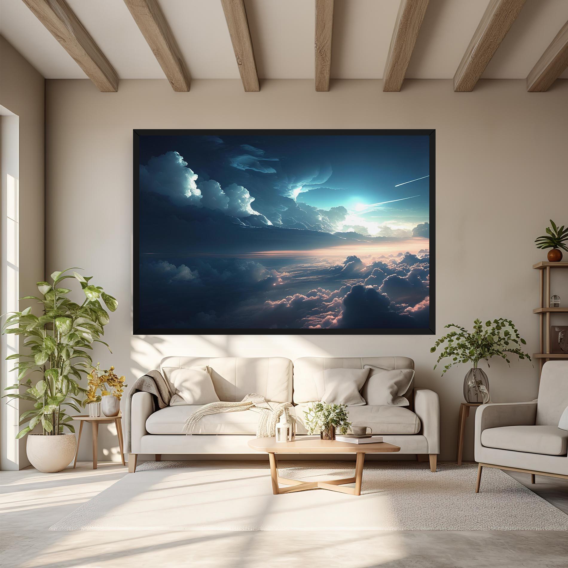 Leinwandbild Dark Clouds mockup 6