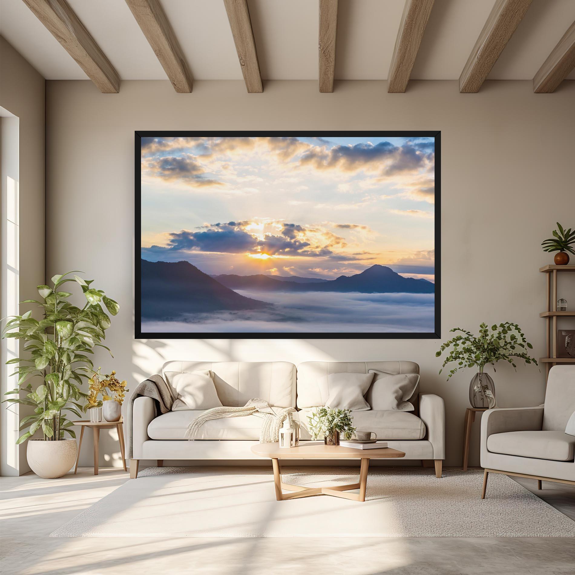 Leinwandbild Fantastic Clouds mockup 6