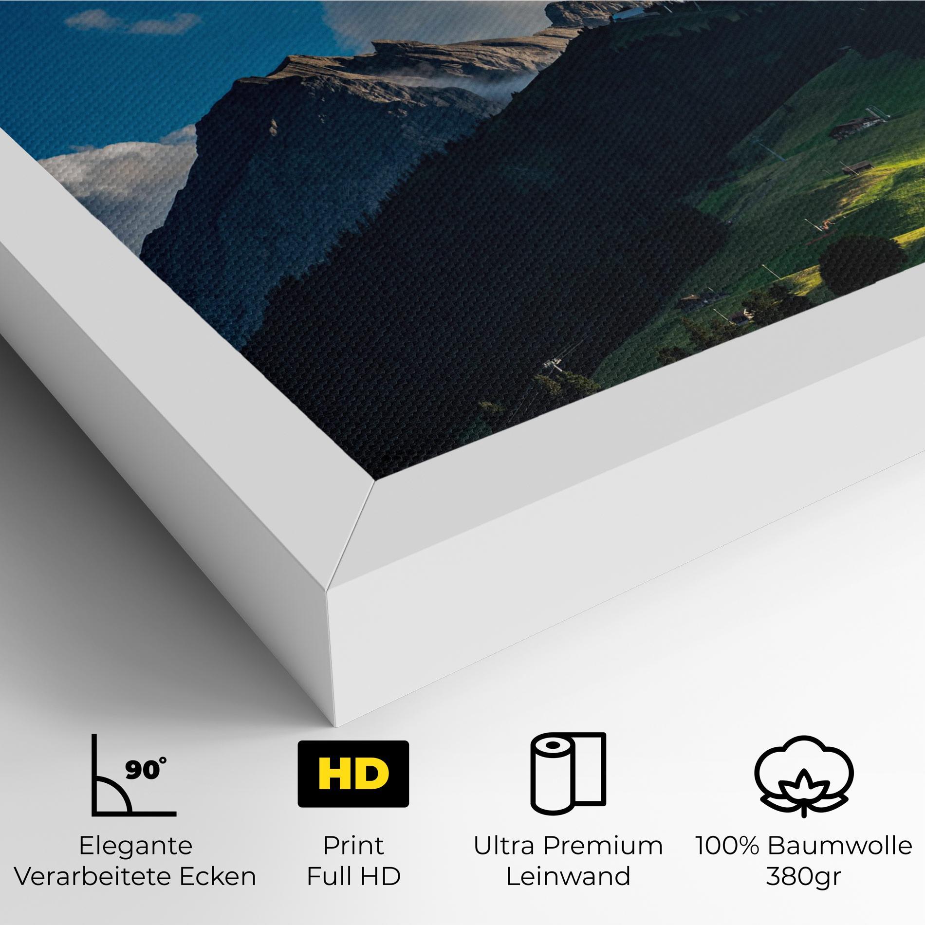 Leinwandbild Beautiful Mountain Cloud View mockup 4