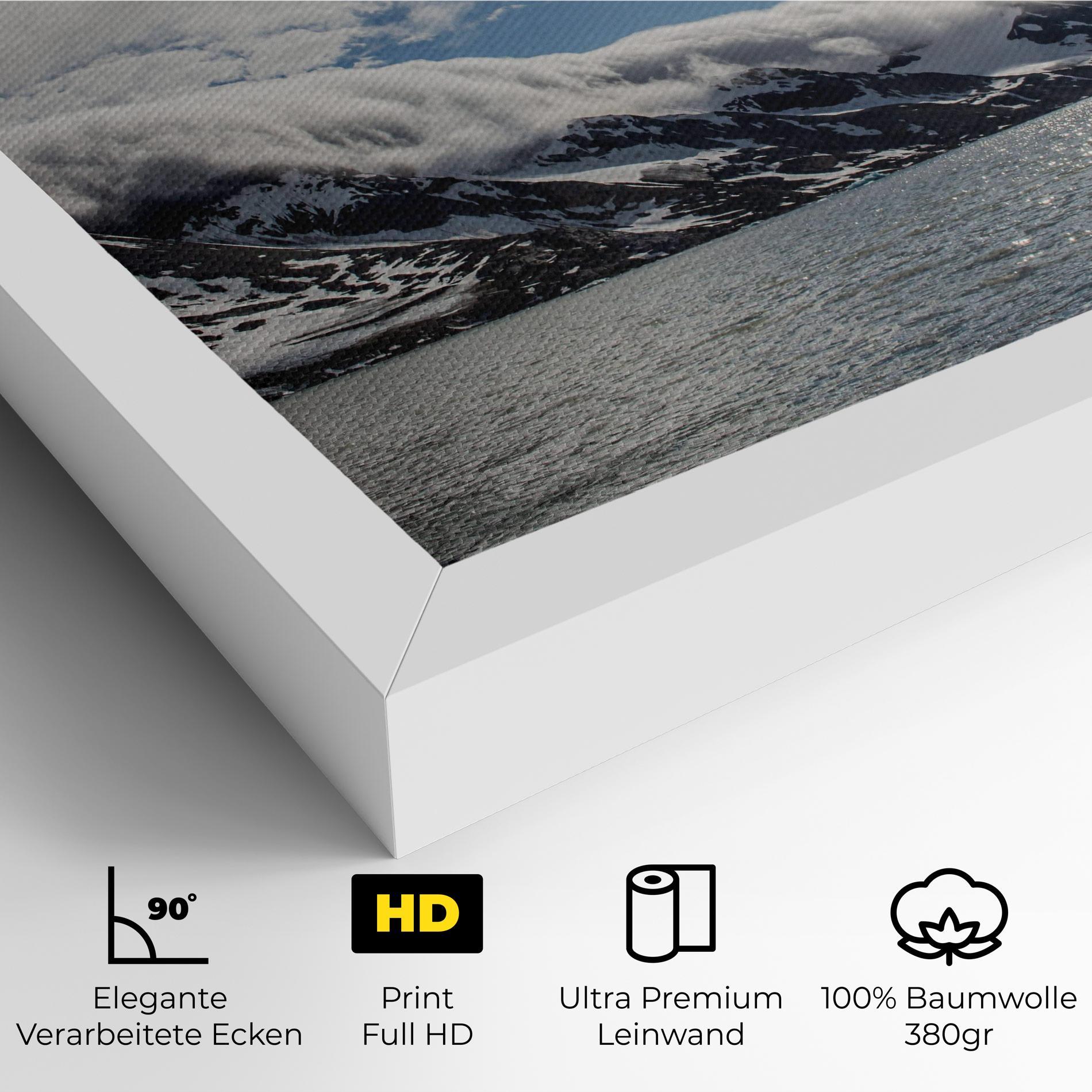 Leinwandbild Clouds Over Ice mockup 4