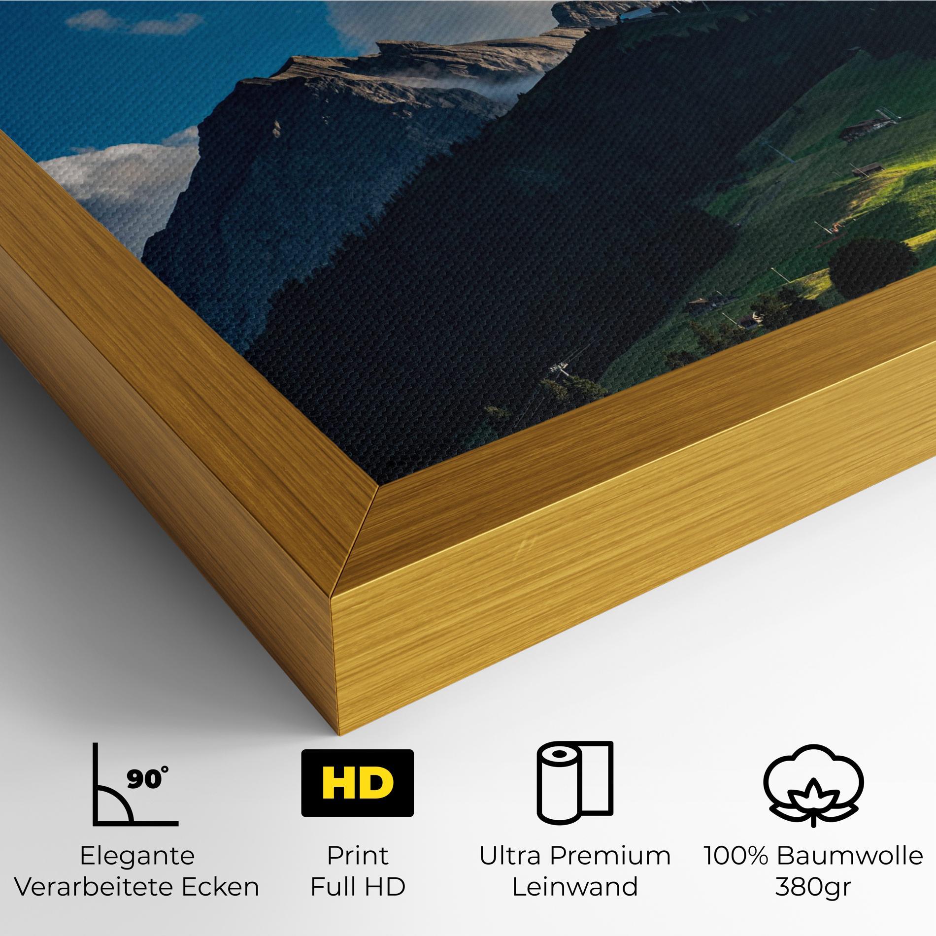 Leinwandbild Beautiful Mountain Cloud View mockup 4