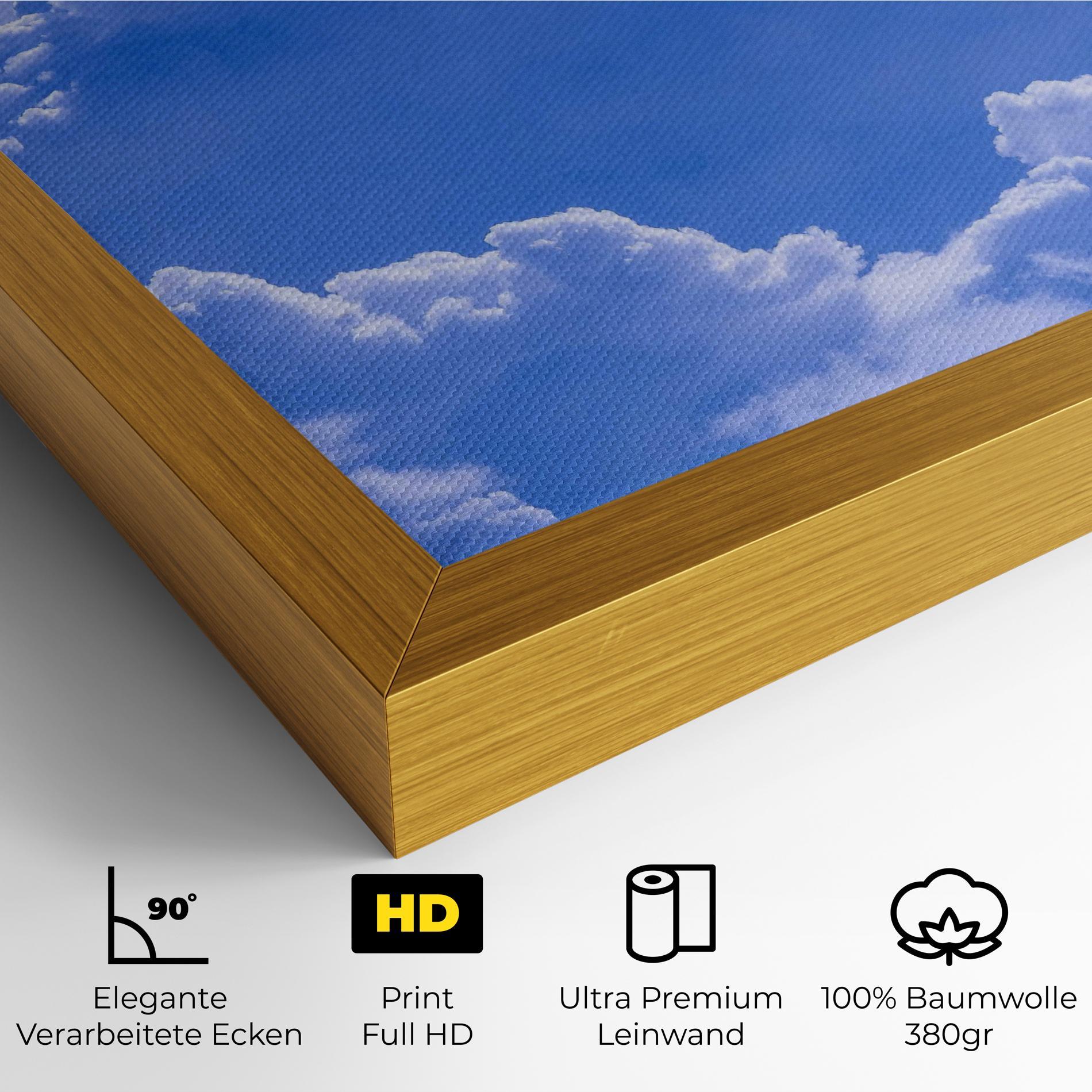 Leinwandbild Big Blue Cloud mockup 4