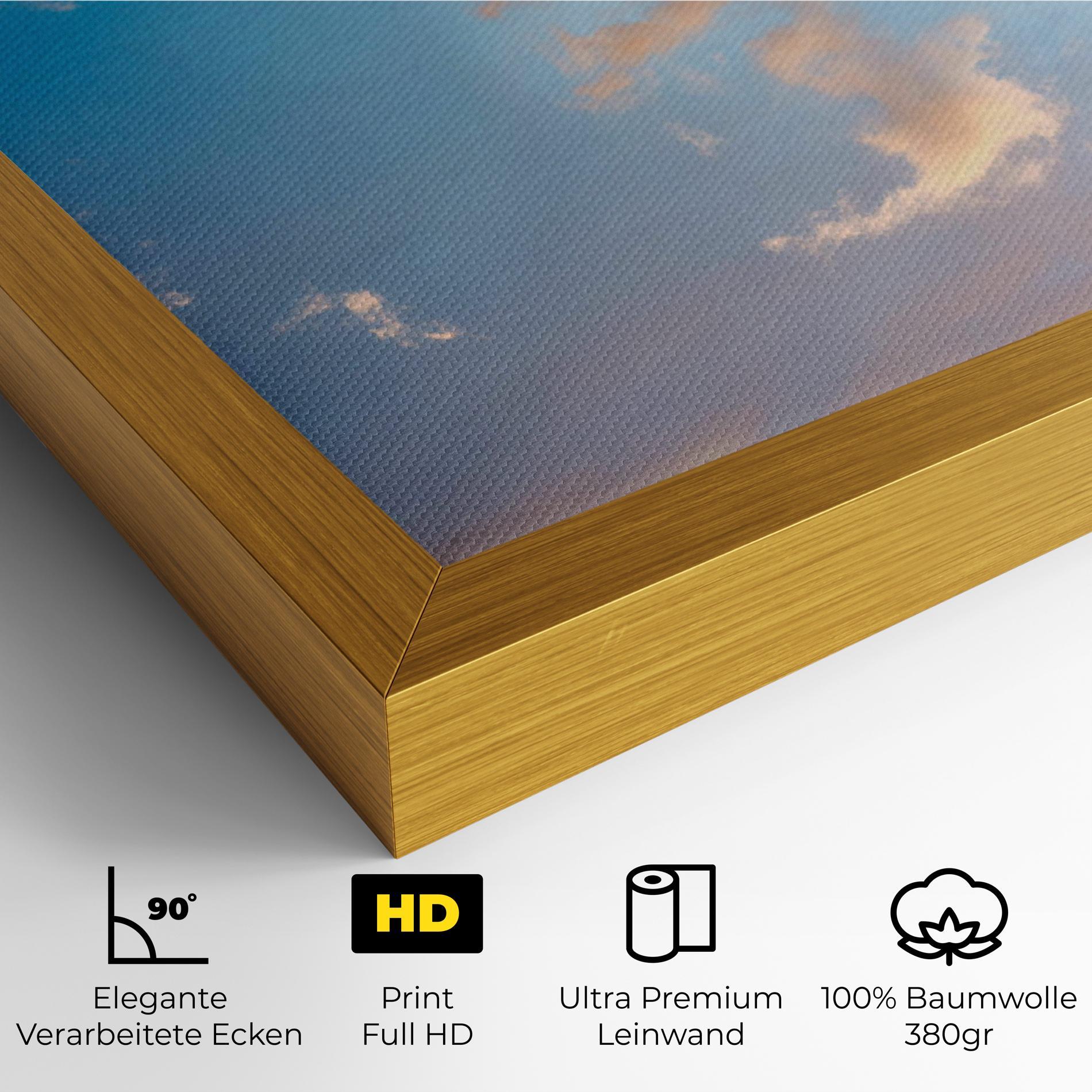 Leinwandbild Clouds Blue Sky mockup 4