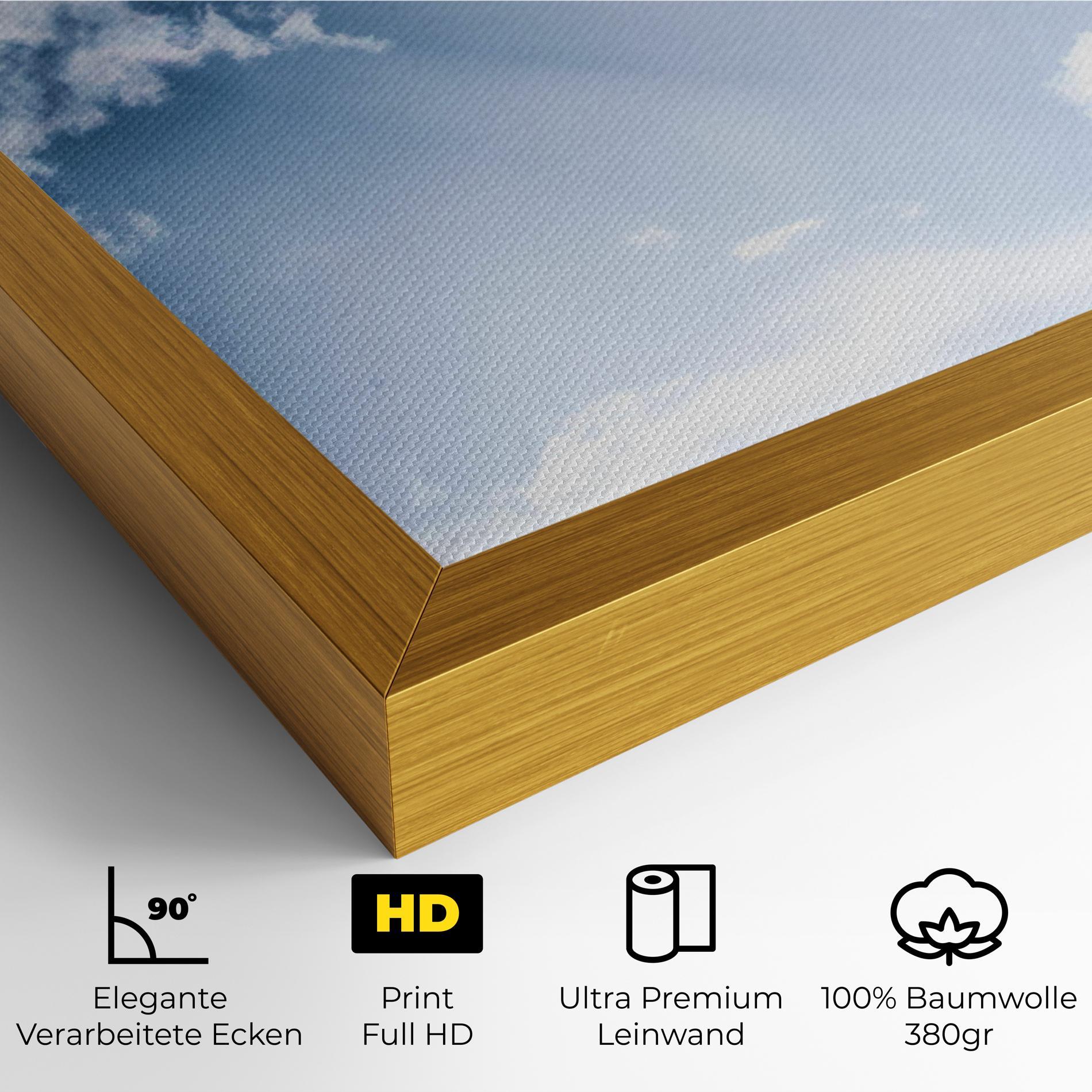 Leinwandbild Dark Blue Sky mockup 4